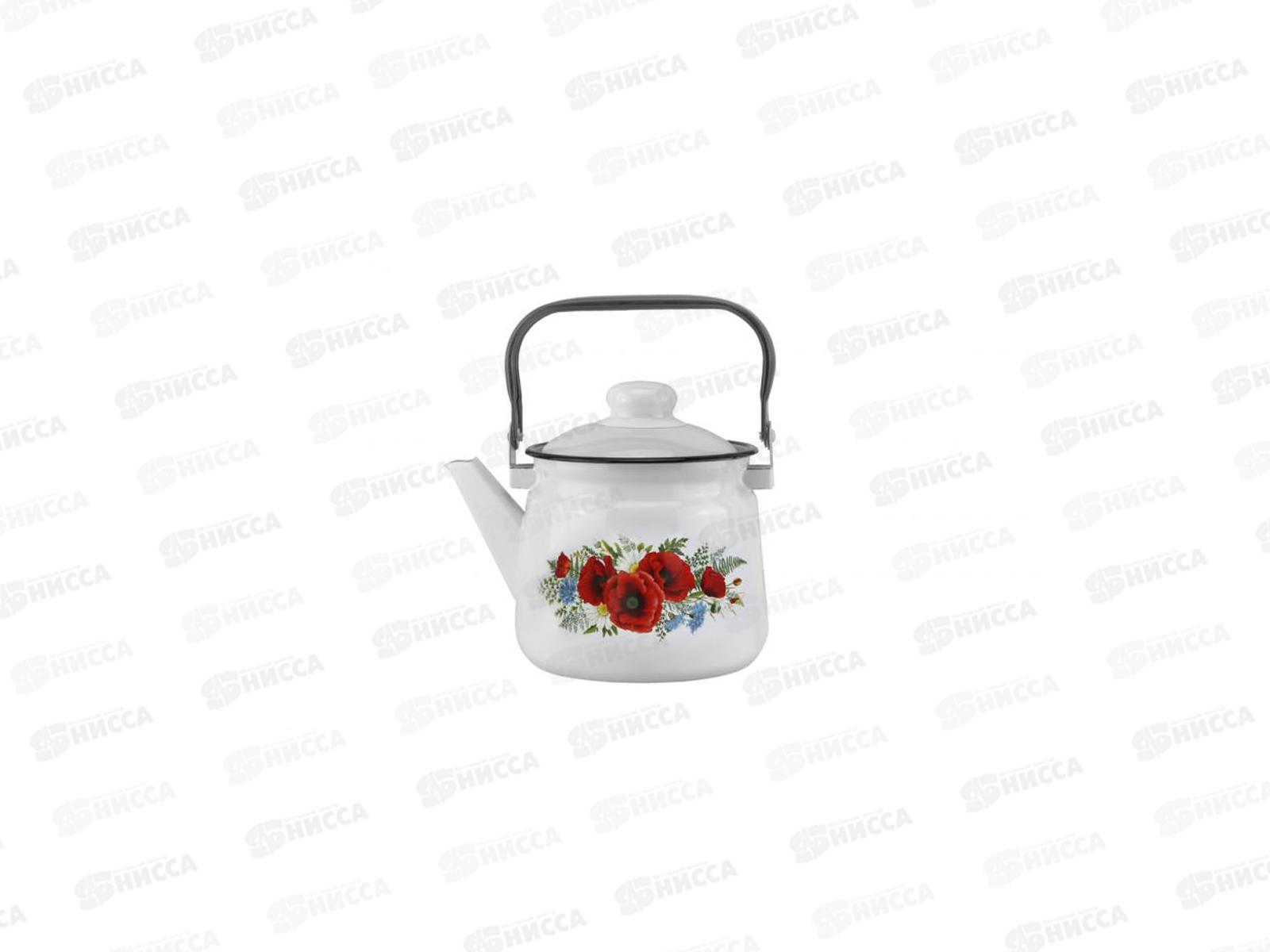 Чайник 2,5л с рис. 01-2711/4 Маки  *4