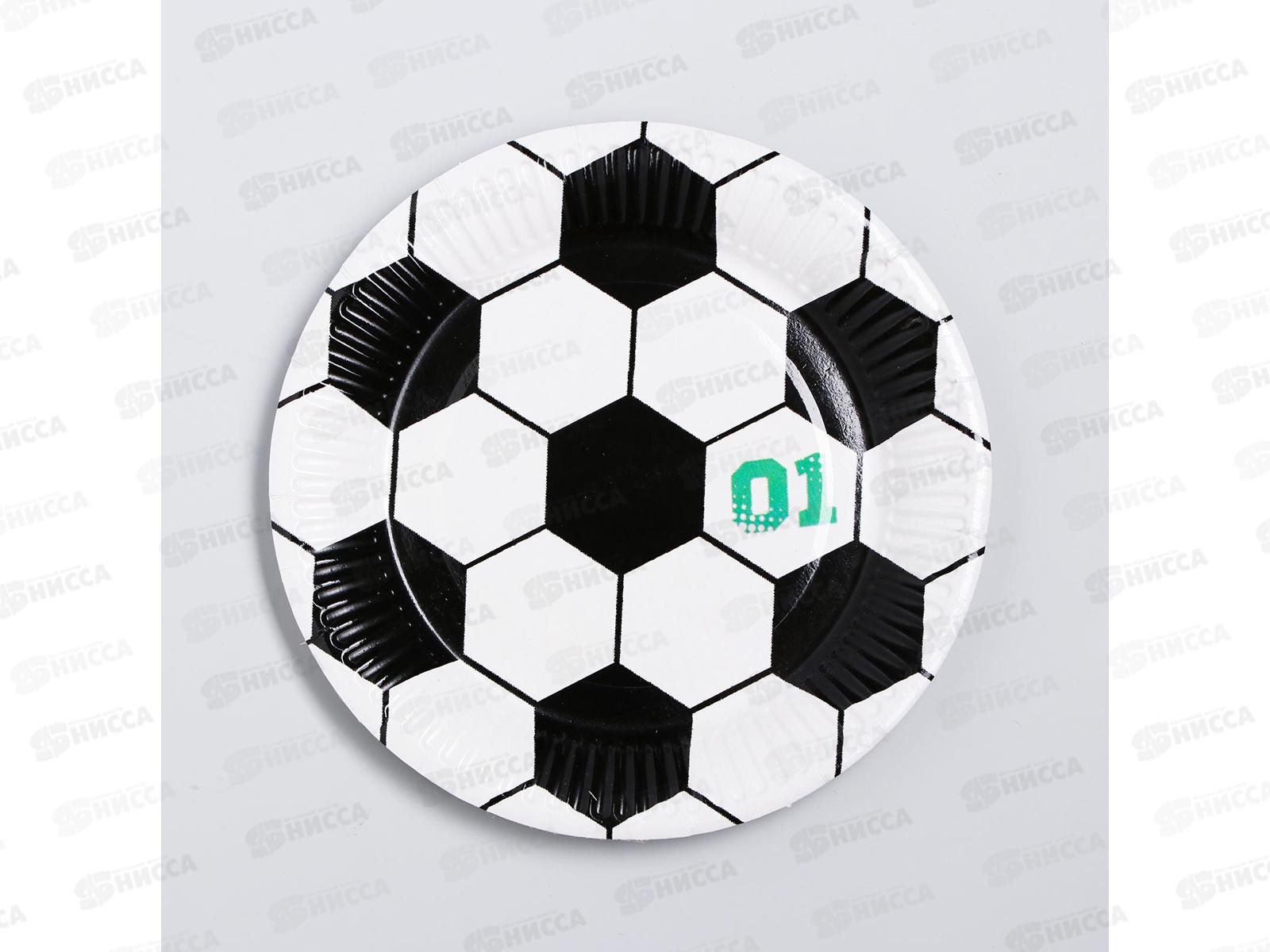 Тарелка бумажная &quotФутбол&quot 18см 3421678 *10