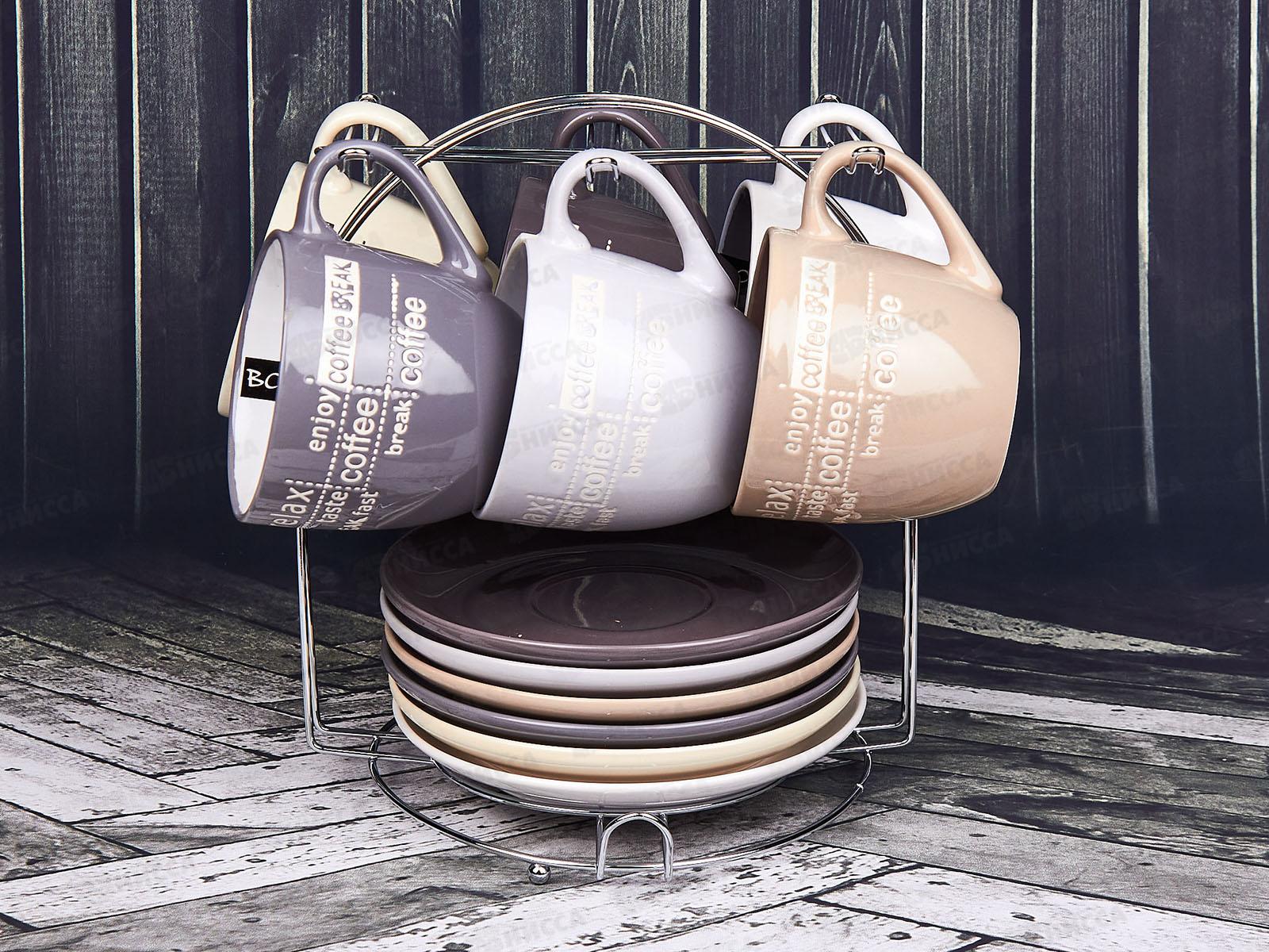 Набор чайный 12предметов на  металлическом стенде 931-6MS *4