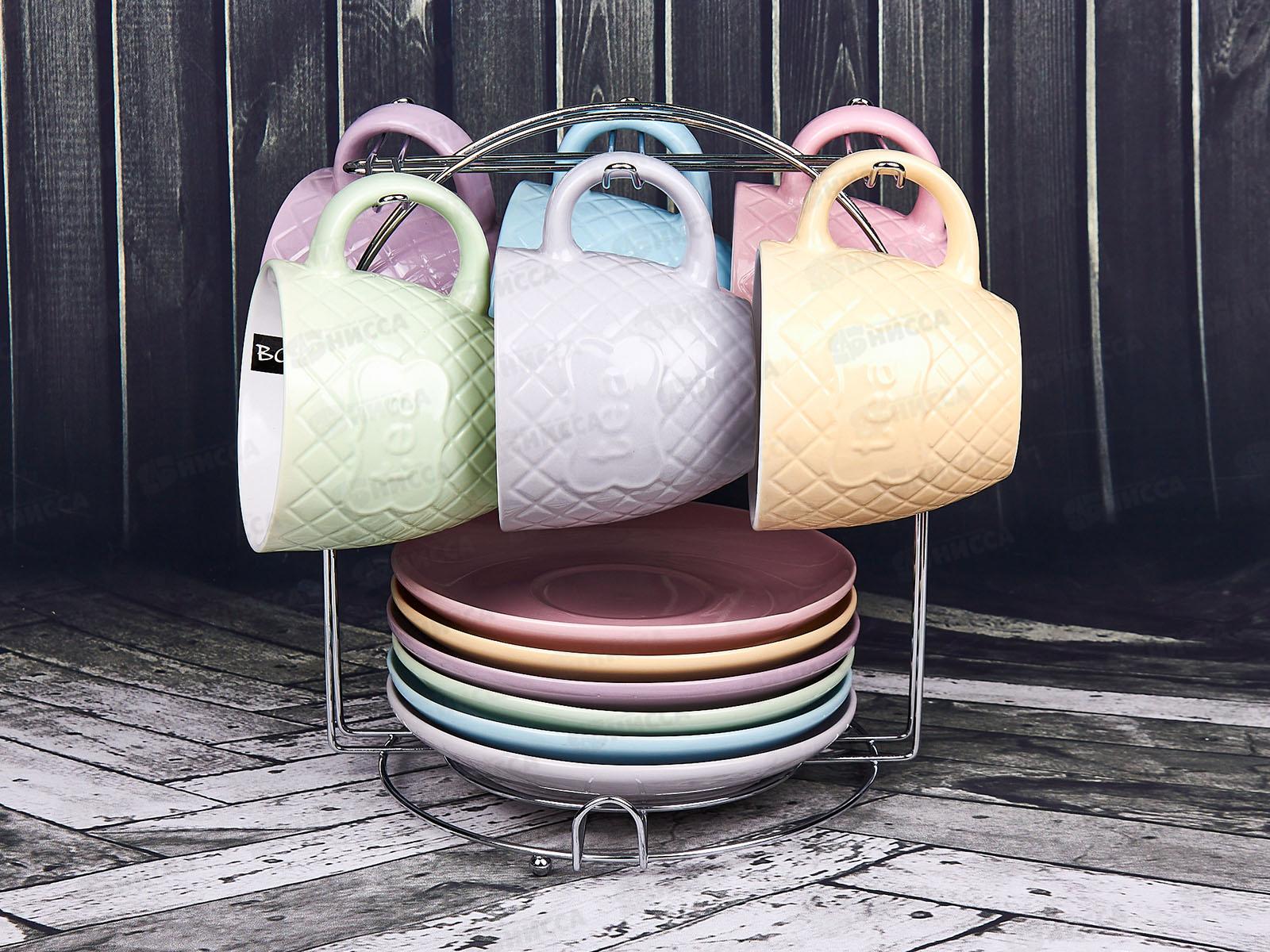 Набор чайный 12предметов на металлическом стенде 933-6MS *4