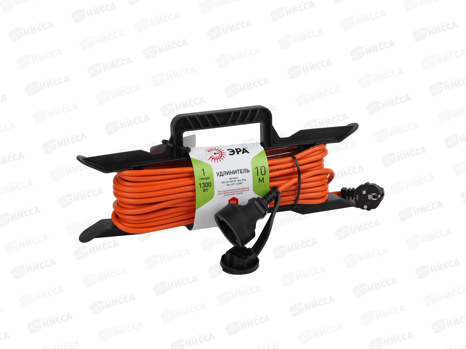 Удлинитель на рамке UFx-1e-3x0.75-10m-IP-44 ЭРА 1гнездо 10м ПВС