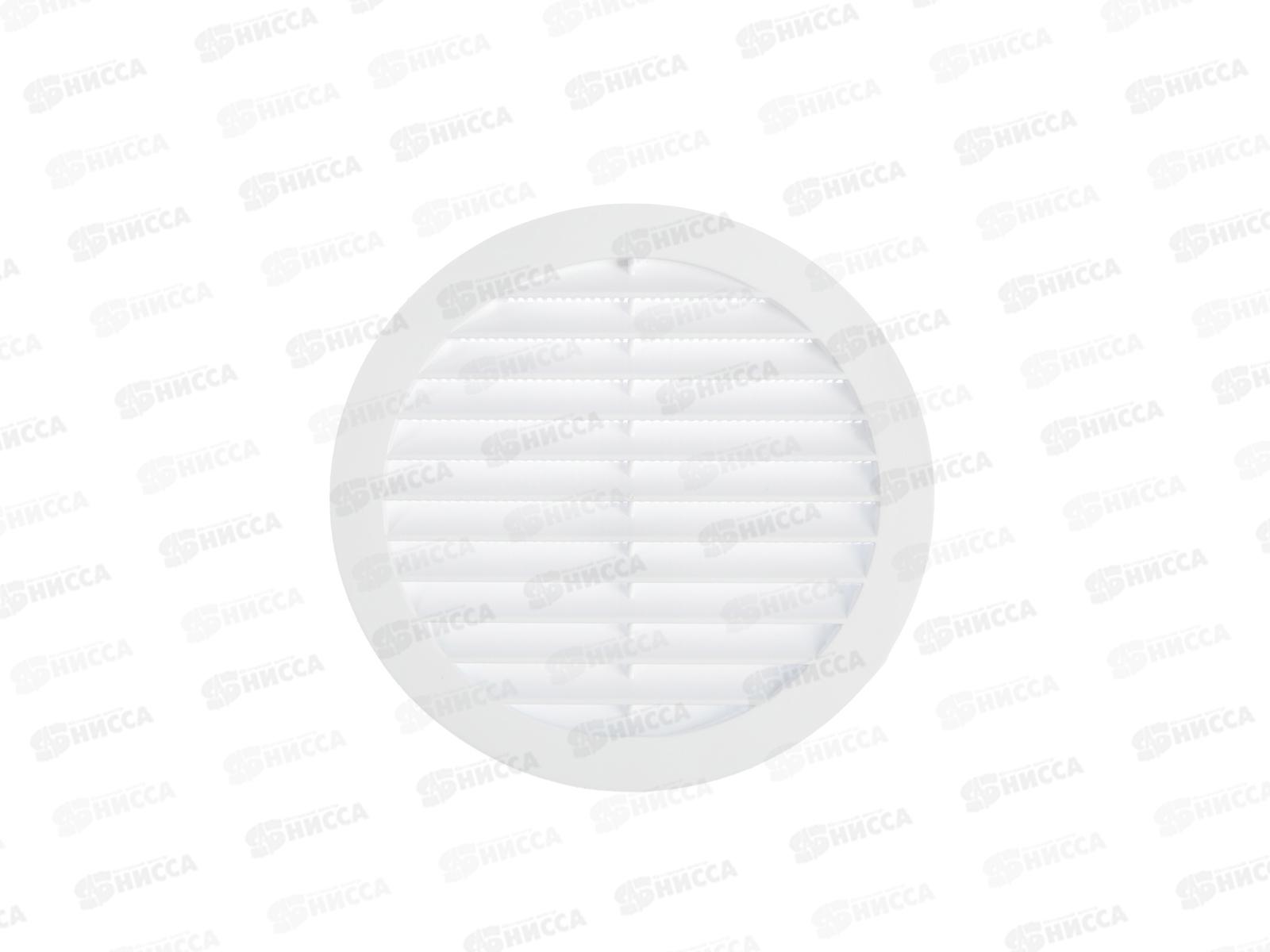 Решетка круглая с москитной сеткой, с фланцем d125, внешний D161, белый TDM  *30