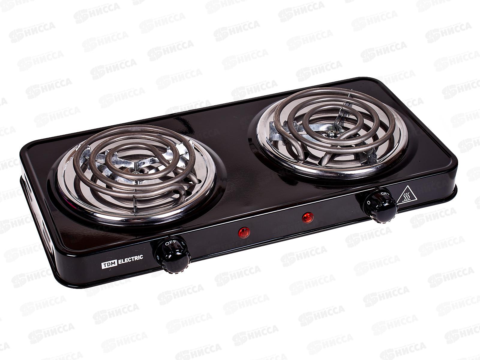 Плита электрическая двухконфорная ЭПС2 2х1кВт спираль, TDM, 0016