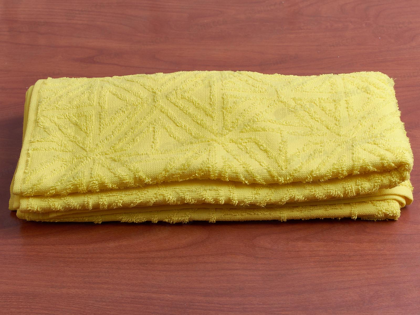 Полотенце 70*130 Э1/320 (Геометрия,ярко-желтый)