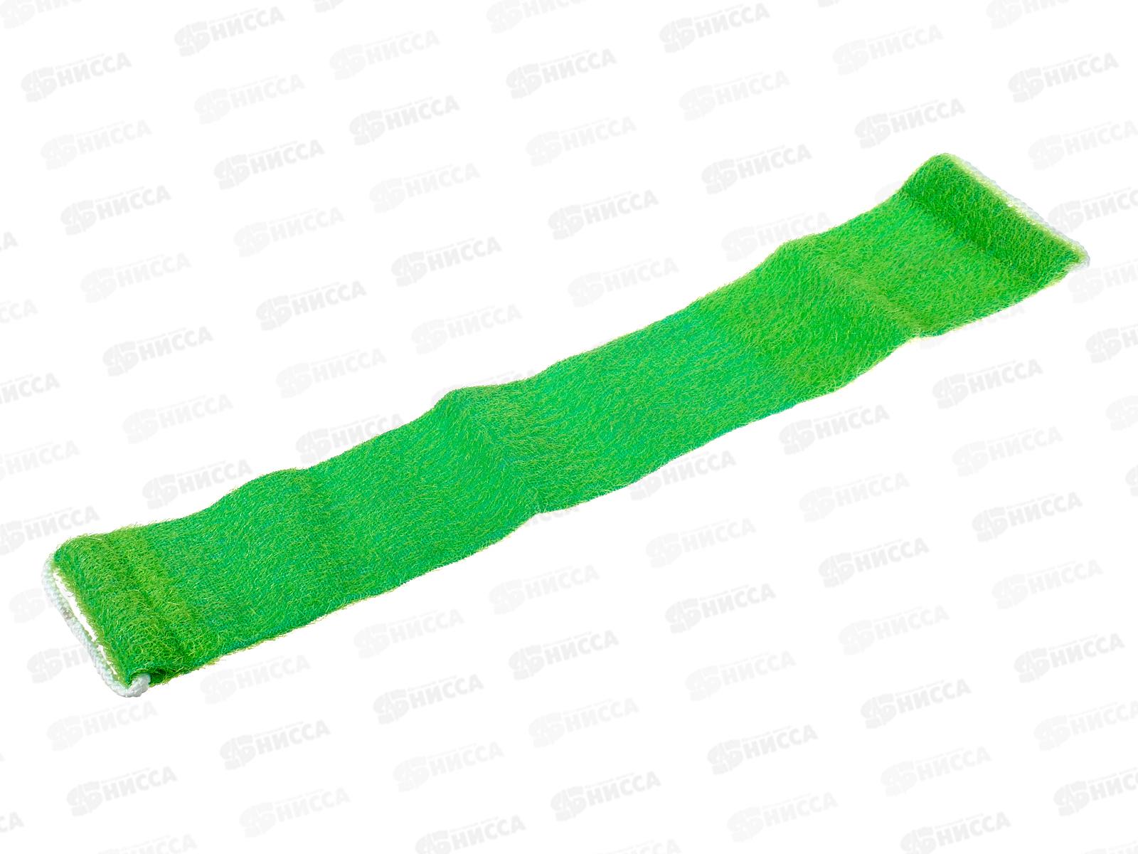 Мочалка с веревочными ручками полимер 9*58см (035666)  Ж