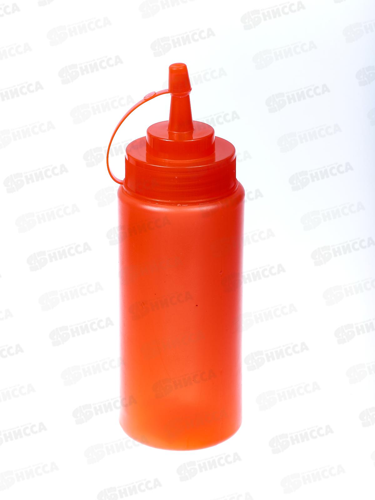 Соусник с крышкой пластмассовый 450мл красный (059177)  Ж