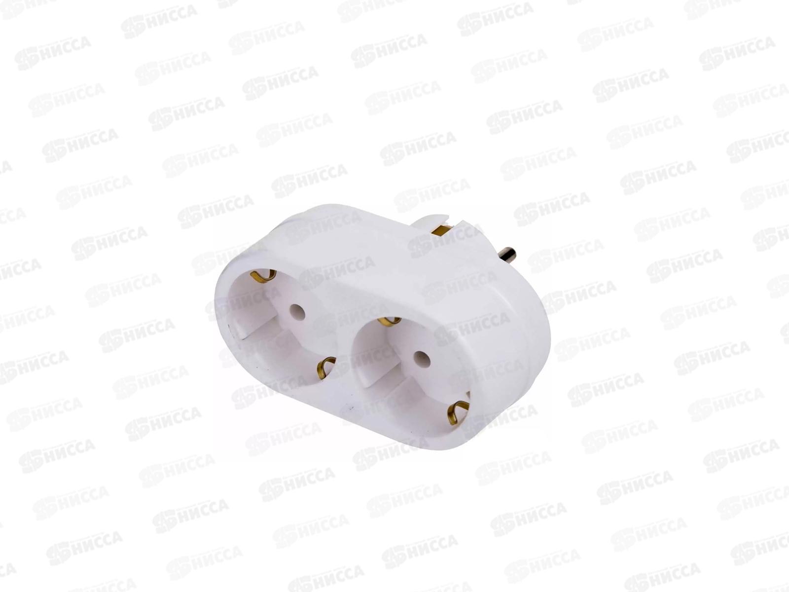 Двойник Rexant  16А с заземлением белый, 11-1075 *1/72