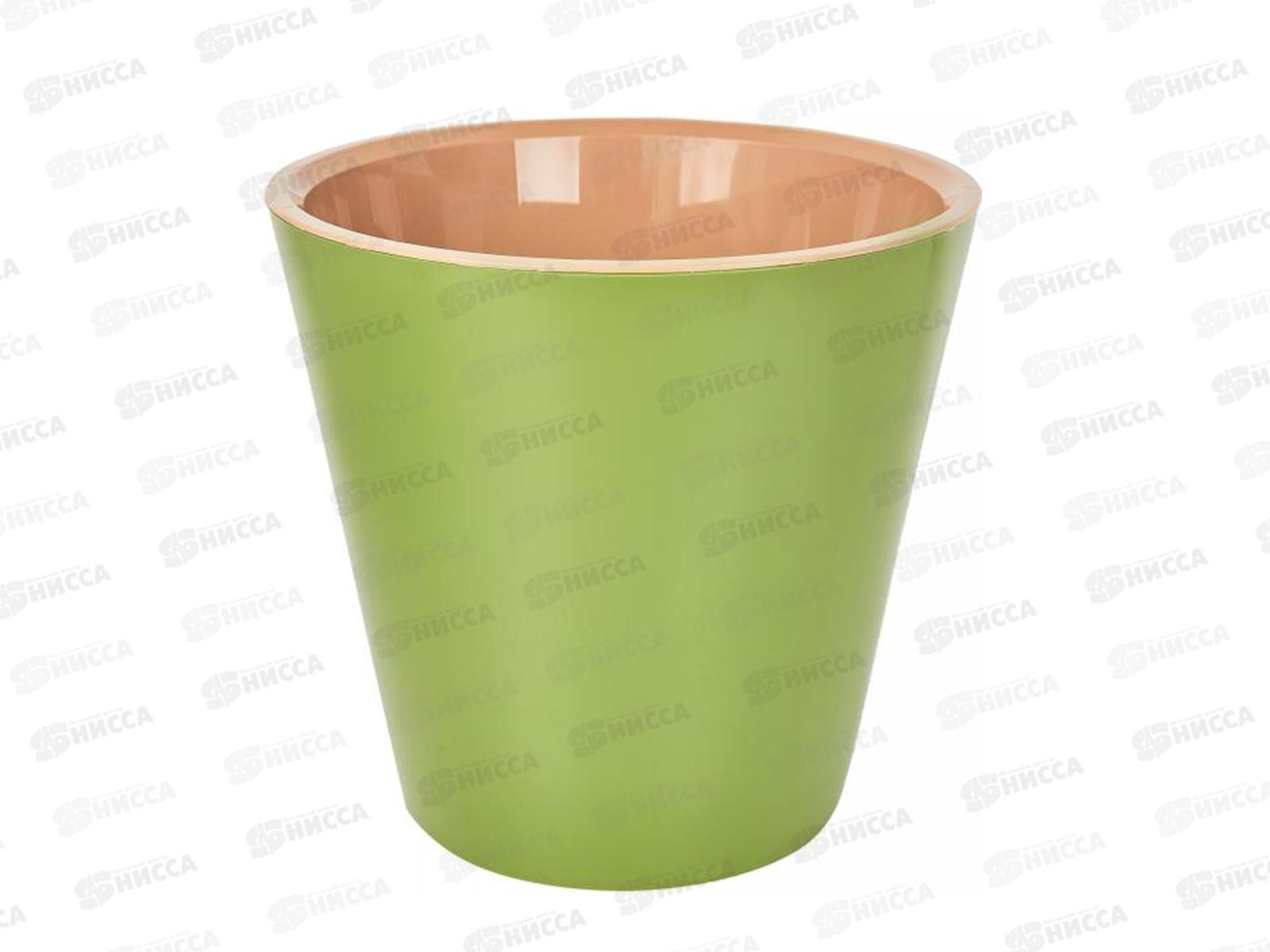 Горшок для цветов London 320мм 15.7л на колесиках Оливковый ING6207