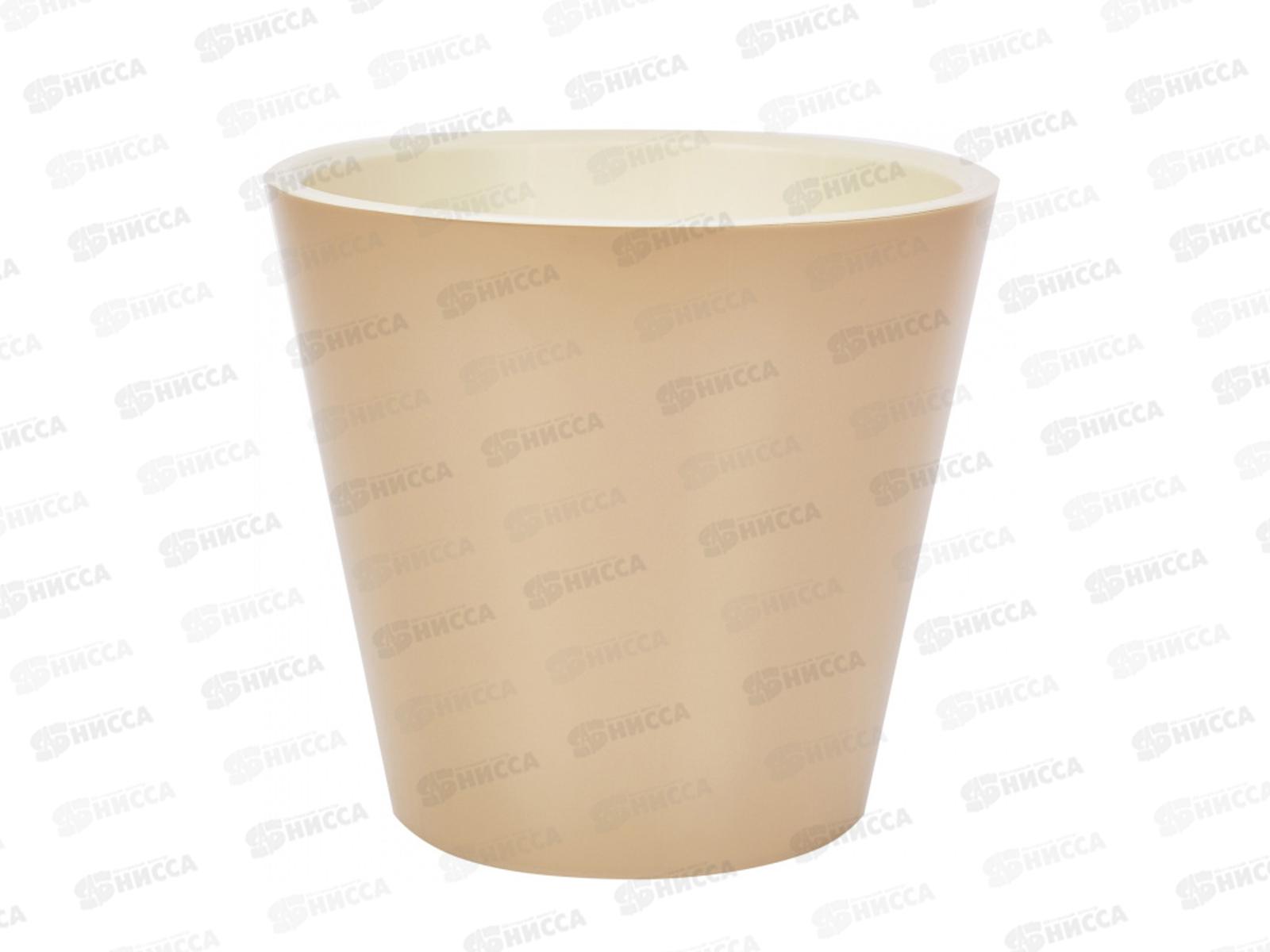 Горшок для цветов London 190мм 3,3л  молочный шоколад ING6251 *9