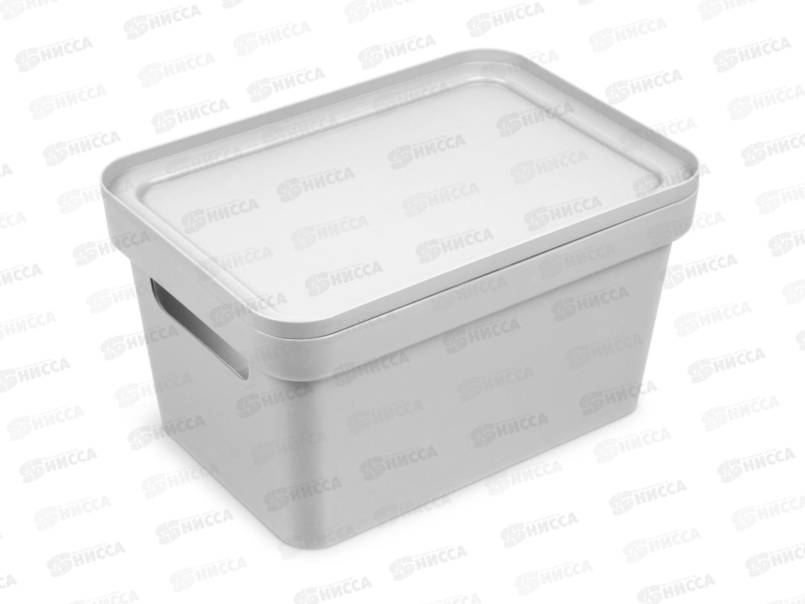 Коробка для хранения Фортуна 270*190*150 светло-серая С745ССЕР *12