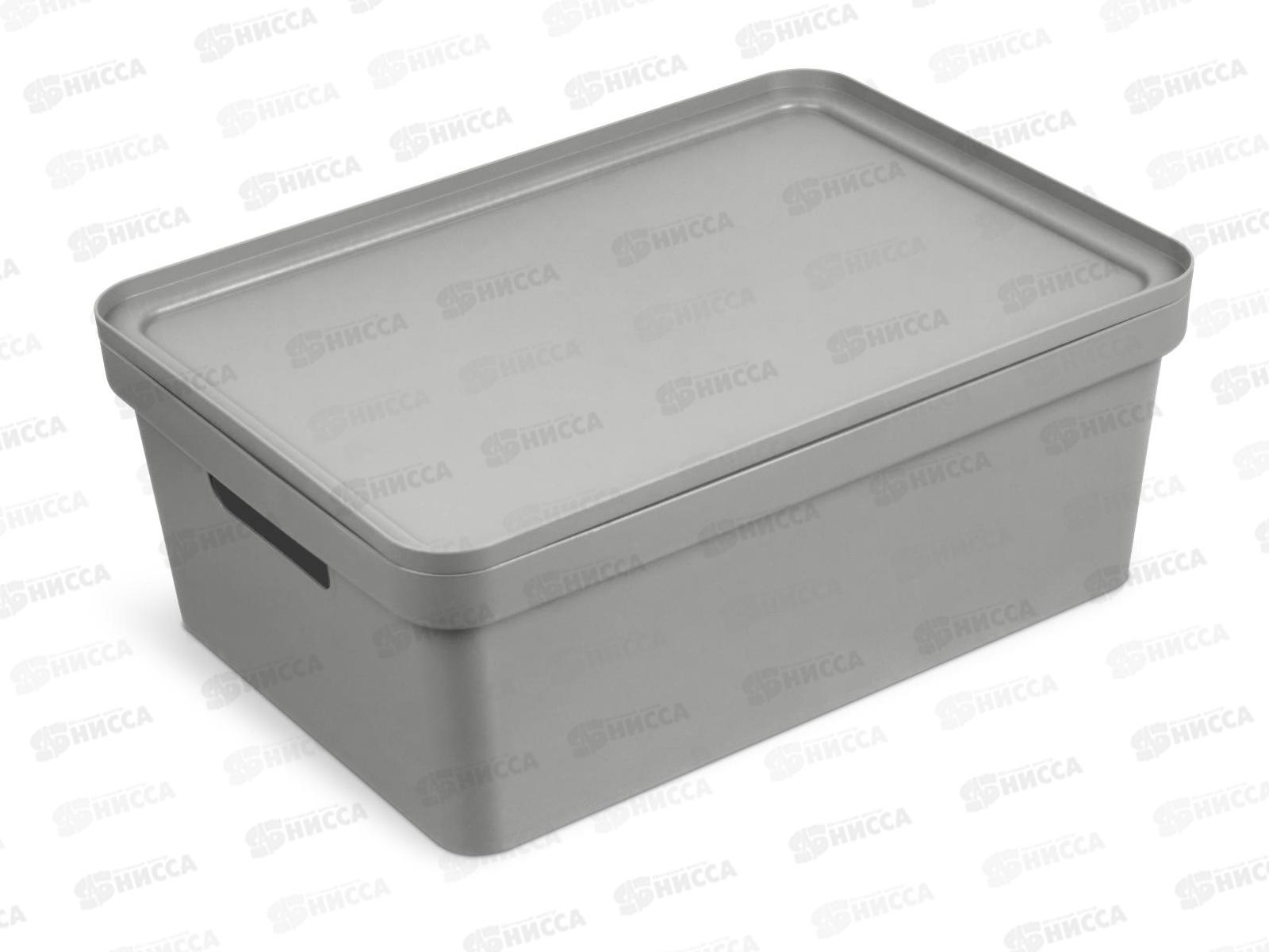 Коробка для хранения Фортуна 380*280*150 серая С746СЕР *6