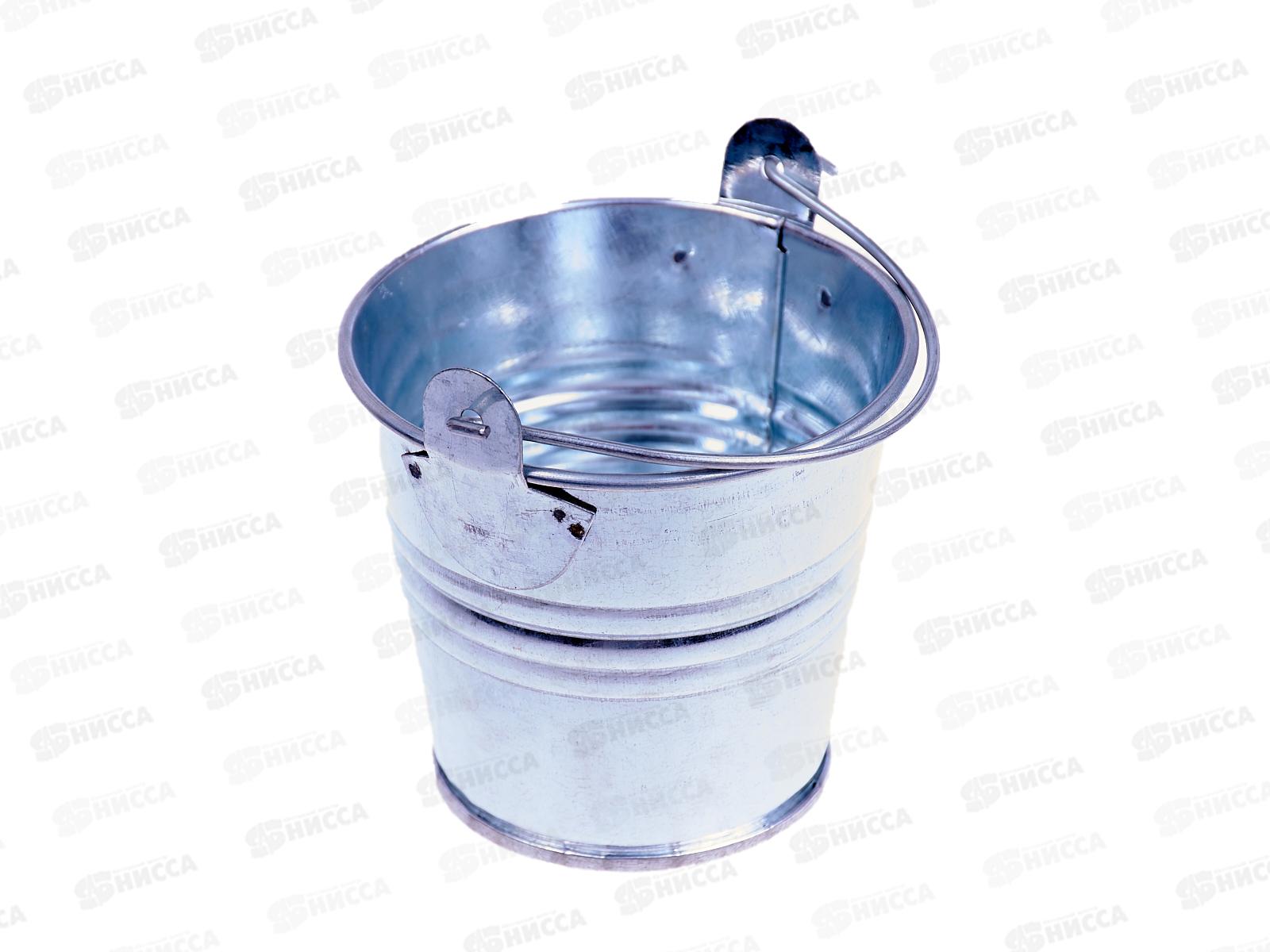 Ведерко на фаркоп 7,5*7см хром металл (044904)  Ж