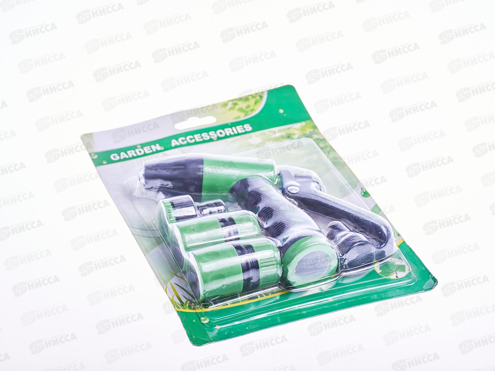 Пистолет для полива с регулятором, пл. + 3 коннектора, AL-1671 *6