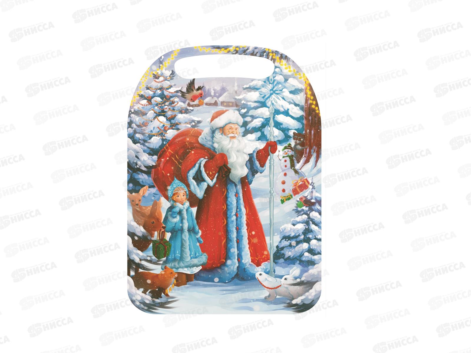 Доска разделочная дерево Новый год &quotДед Мороз в лесу&quot К-225 *22