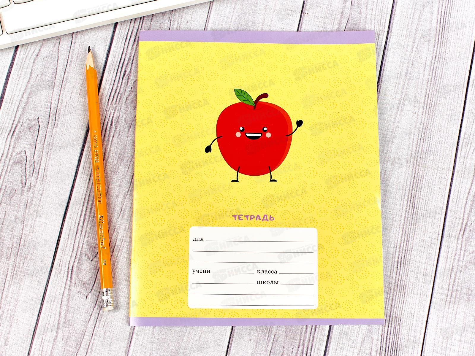 Тетрадь 12листов клетка ЭКСМ Фруктовый сад ТК127318 *100