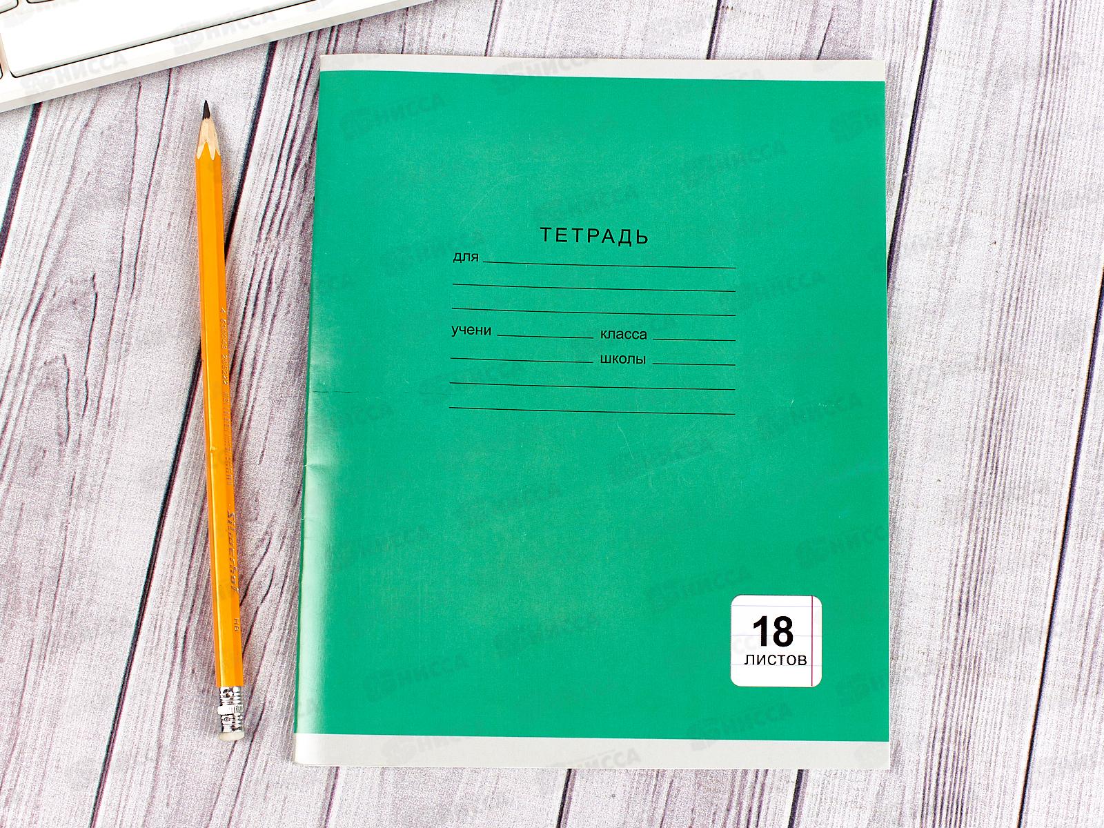 Тетрадь 18листов линия ЭКСМ Однотонная серия, 5 видов ТЛ185001*80