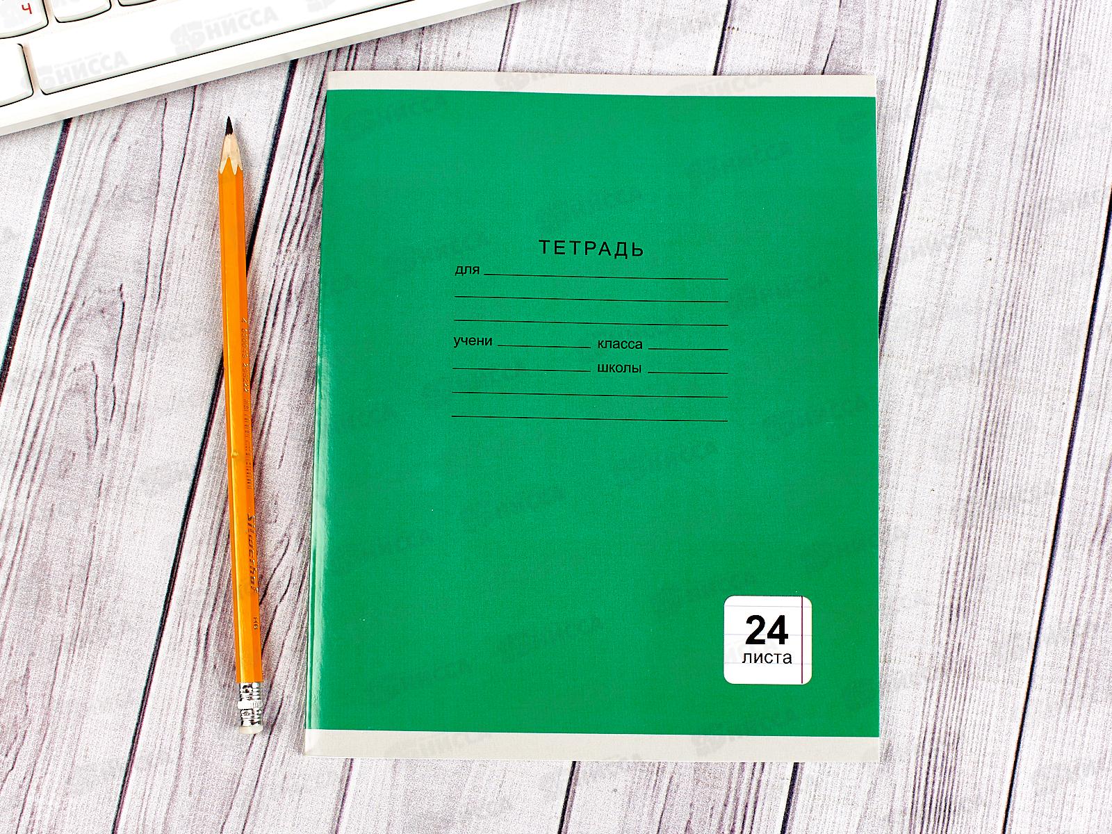 Тетрадь 24 листа  линия  ЭКСМ Однотонная серия, 5 видов  ТЛЛ245003 *60