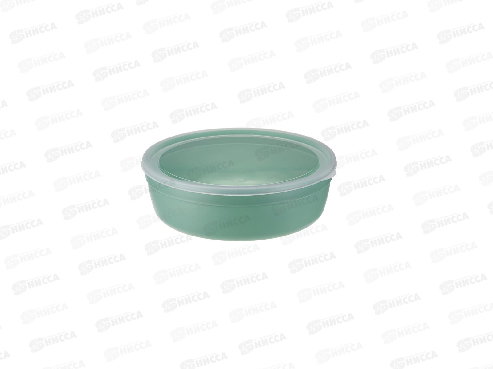 Миска 2,8л с крышкой Фисташковый М1303 *12