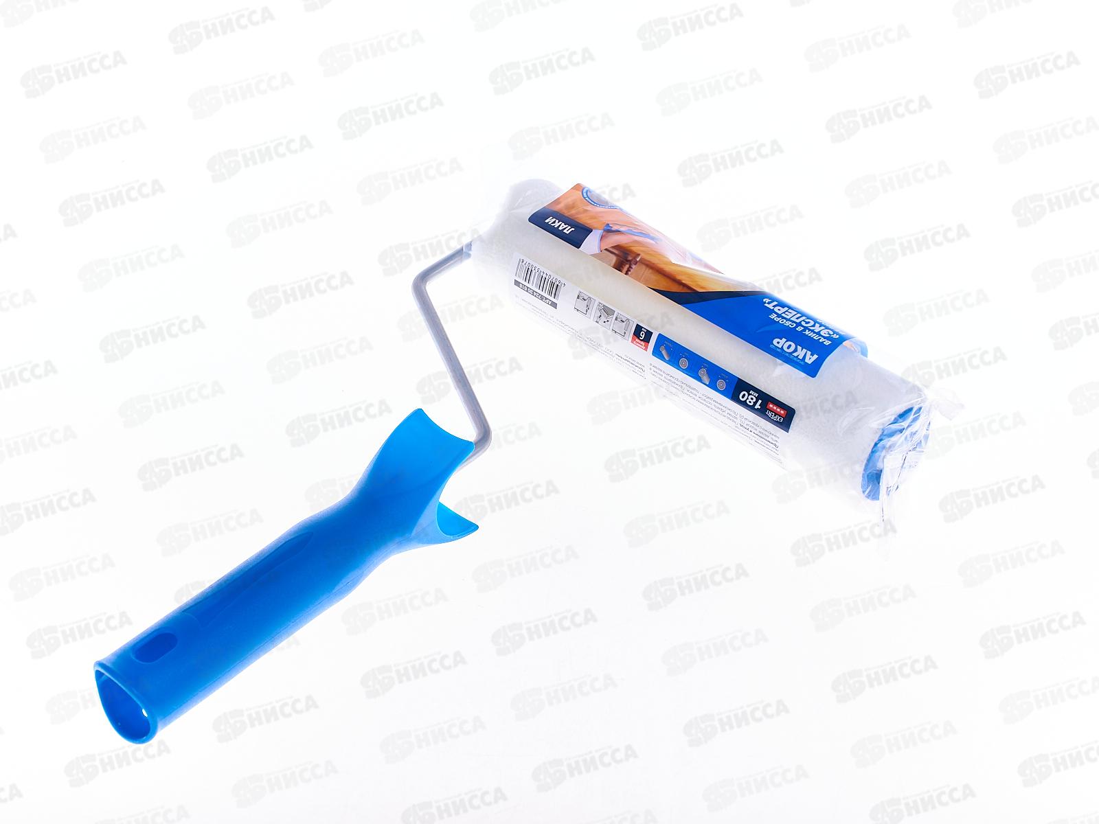 Валик 180мм, D6мм, ЭКСПЕРТ Велюр белый, 400 *40