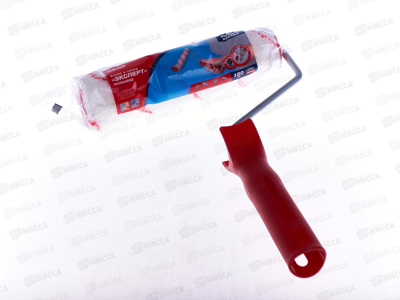 Валик 180мм, D6мм, ЭКСПЕРТ Красная нить (полиамид), 412 *40