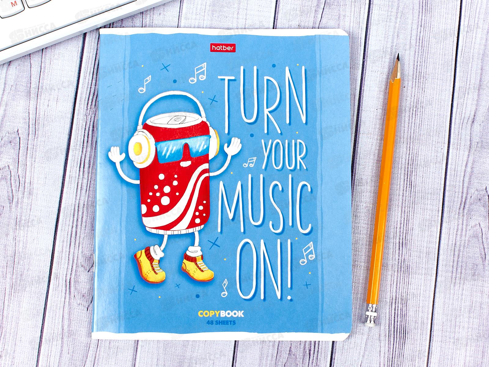 Тетрадь 48листов клетка  Hatber Веселый фастфуд *10/100