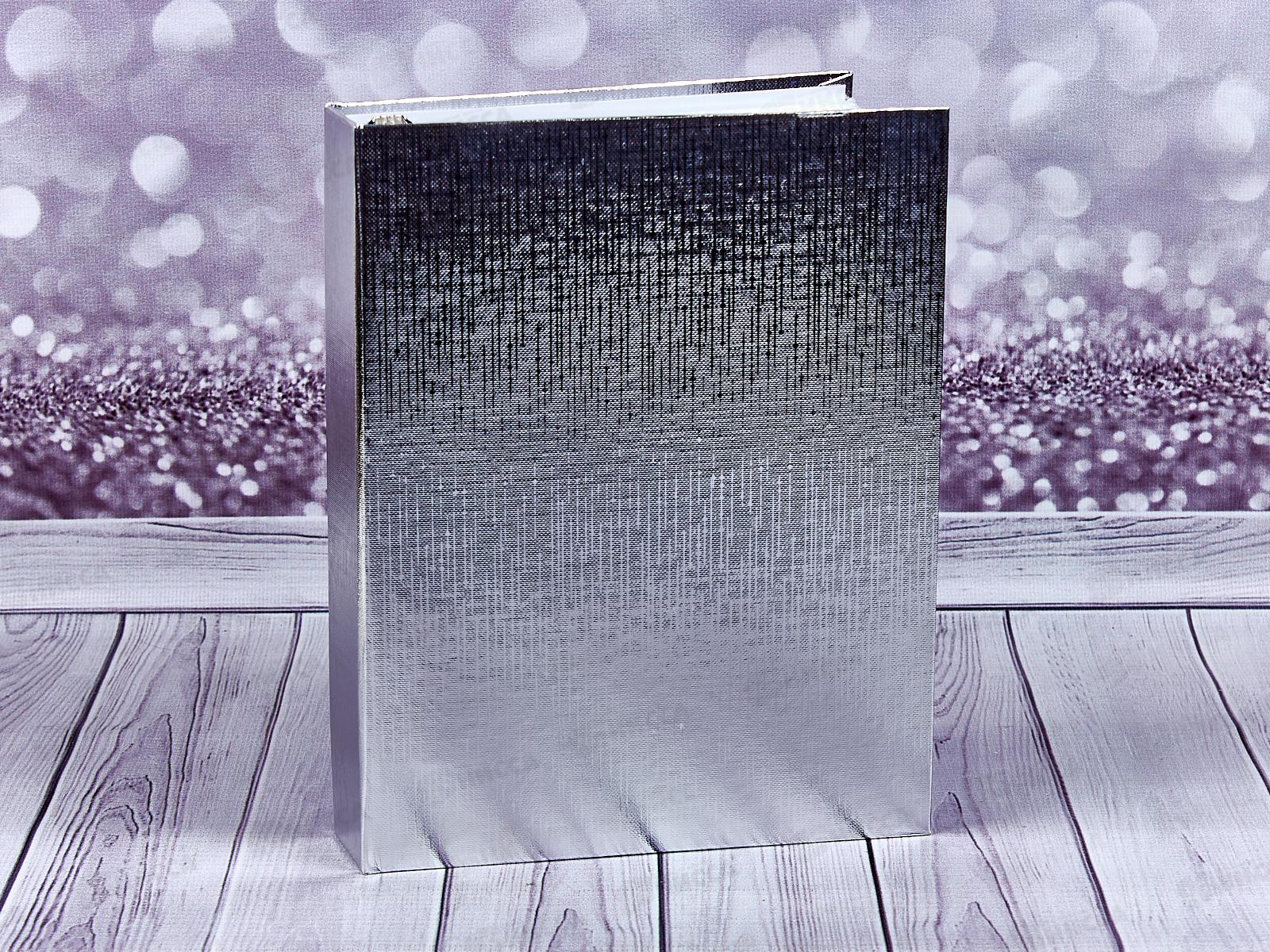 Тетрадь120листов клетка  Hatber б/в Metallic серебро,на 4х кольцах, 03426*10