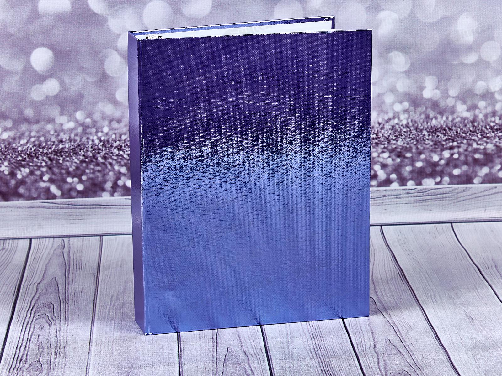 Тетрадь120листов клетка Hatber б/в Metallic фиолет,на 4х кольцах, 03420*10