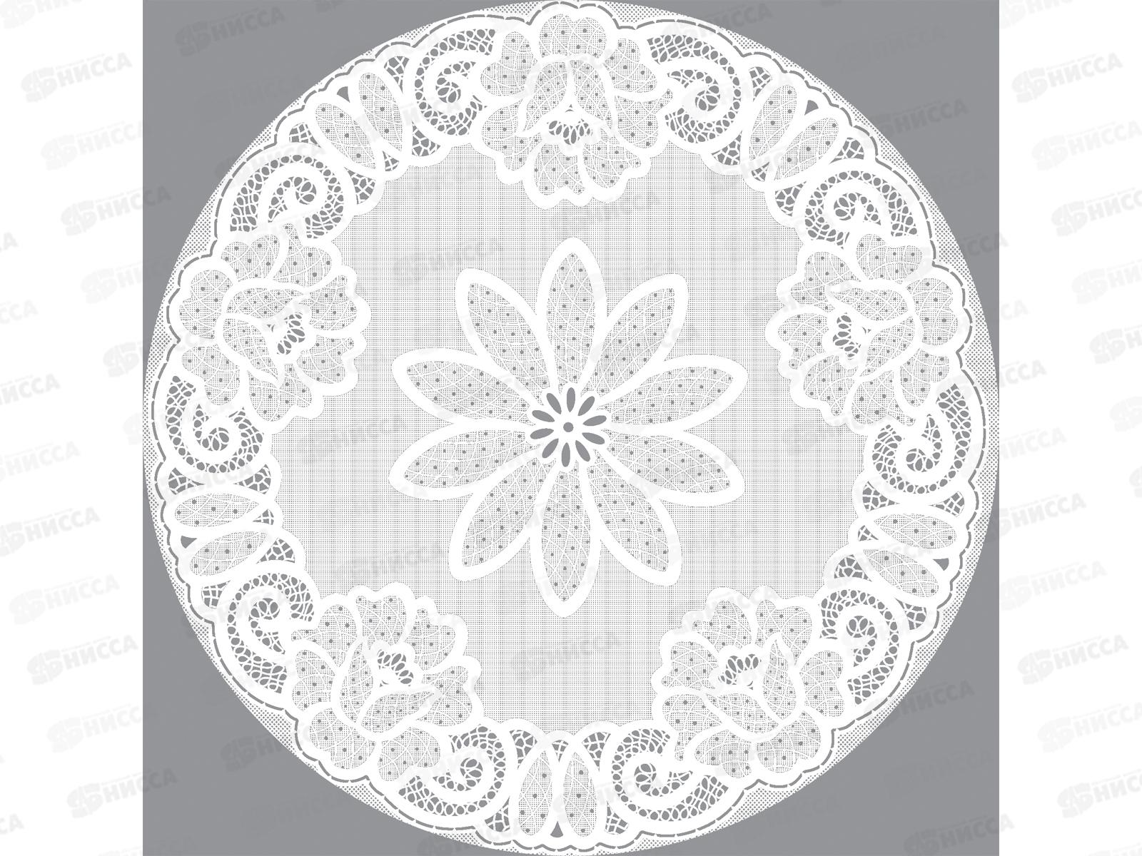 Салфетка ажурная GRACE Лейс 30*30 LO-1009В серебро круг 93475 *12