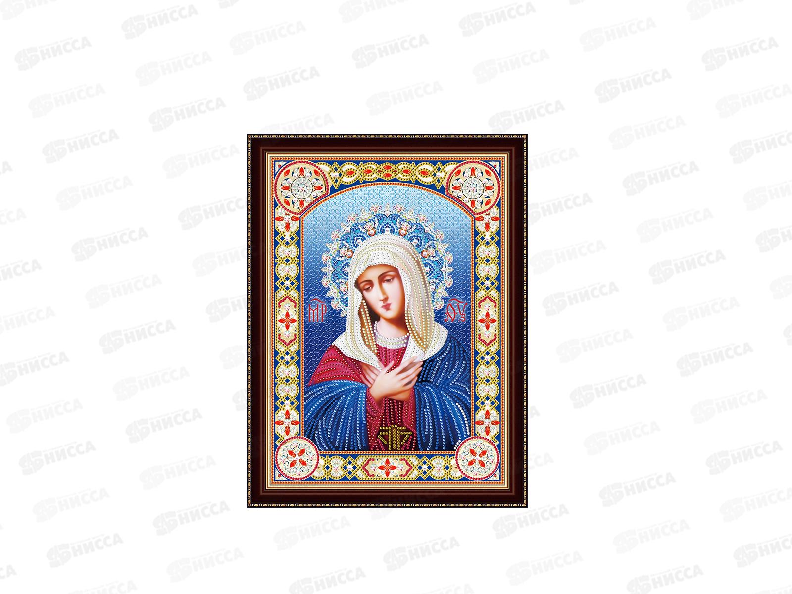 Алмазная мозаика (блестящая) 30х40см Икона Умиление Пресвятой Богородицы №1, ВН19 с подрамником