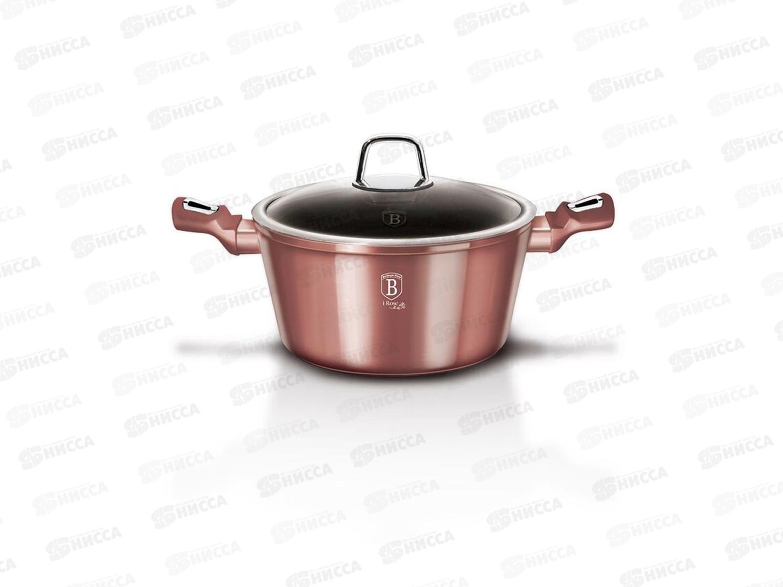 Кастрюля 6,1л с крышкой 28см, ВН-6036 I-Rose Edition