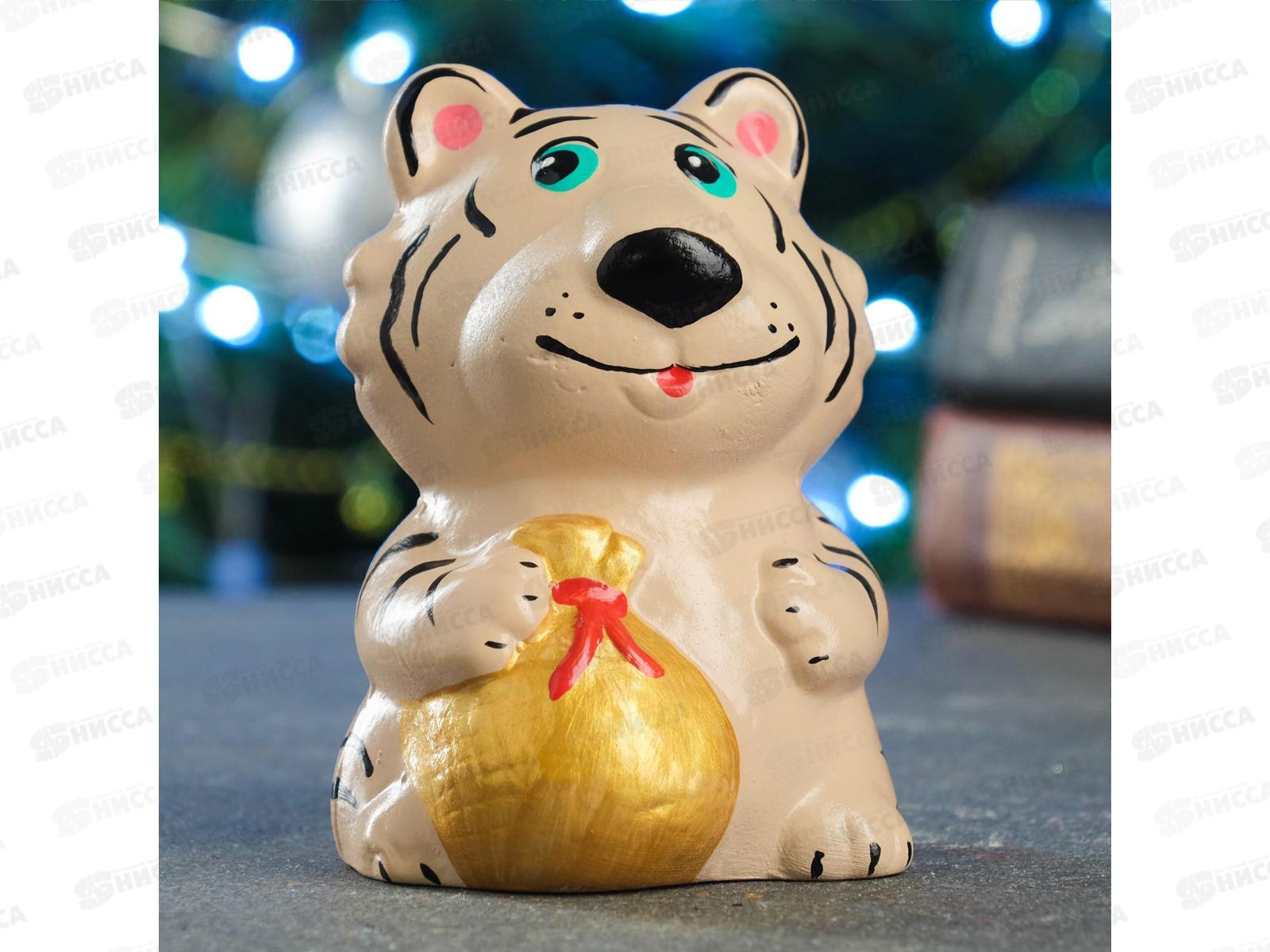 Копилка  &quotТигр с мешком 11,8см белый 7152135/302981 Н-118