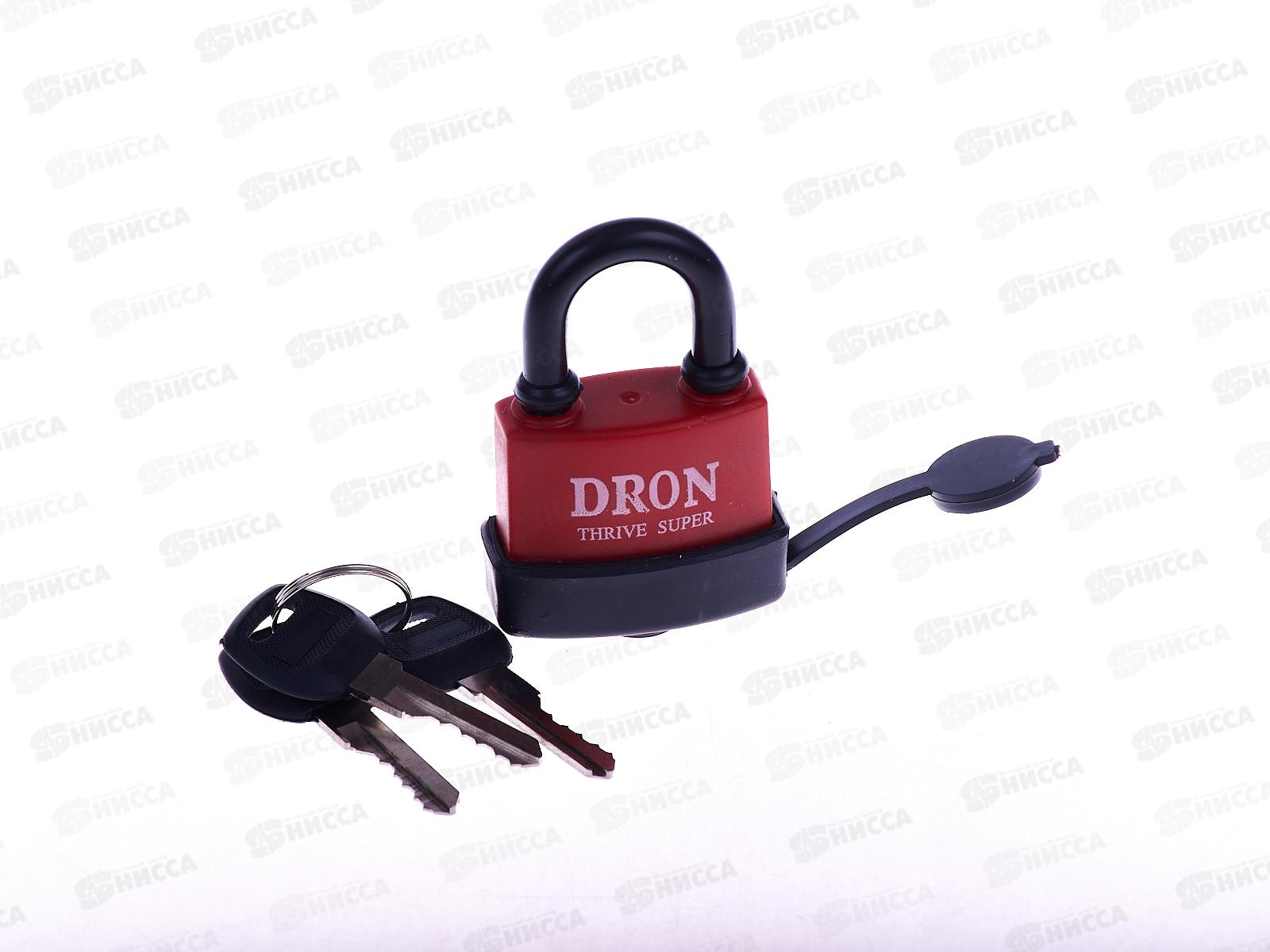 Замок навесной DRON 38мм №638 обрезина (048013)  Ж