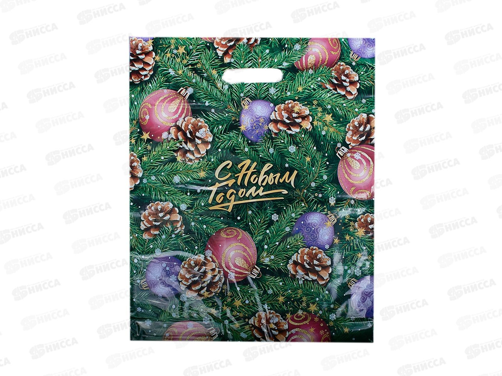 Пакет пробивной НГ 38*47 Супер елка *50/500