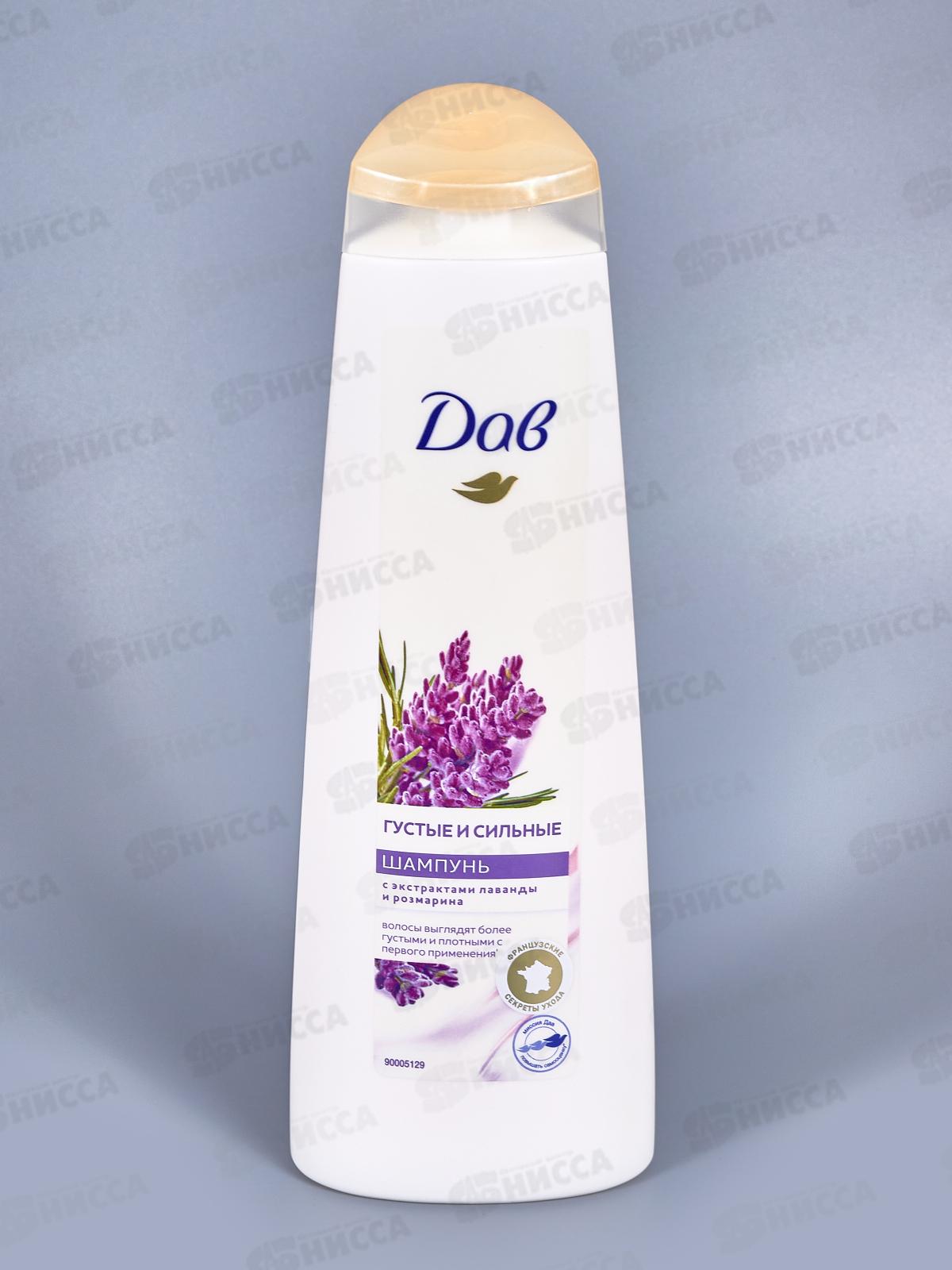 ДАВ шампунь 380мл RT Густые и сильные Лаванда и розмарин *10