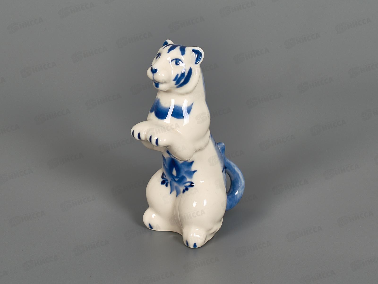 Сувенир Тигр сидячий гжель 4*9,5см 6989745