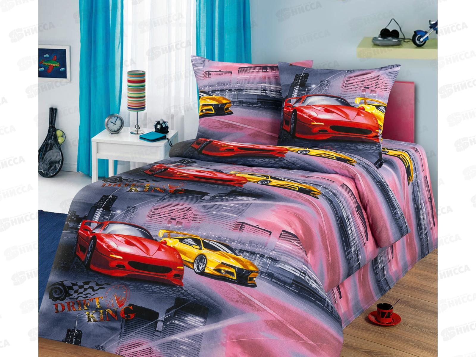 Комплект постельного белья  1.5спальный 215*150 бязь набильная плотность 125 Дрифт 1наволочка 70*70