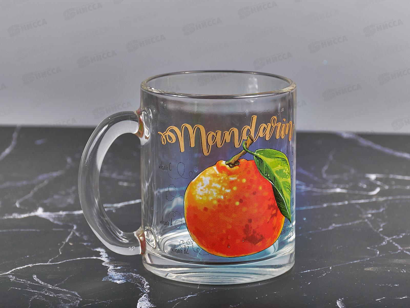 Кружка &quotЧайная&quot (Полезный мандарин ) 300мл *24 1208