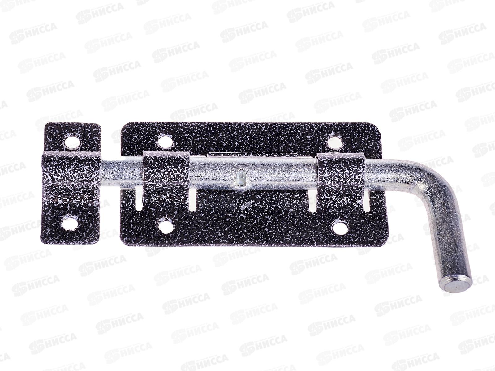 Задвижка дверная ЗД-03 полимер серебро *20