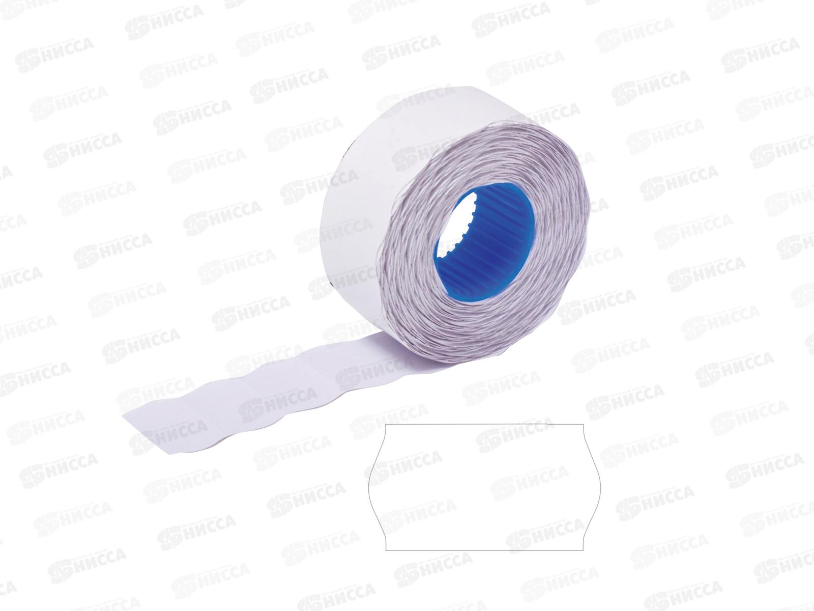 Ценники для этикеточного пистолета  BRAU Волна 22*12мм 800шт белые, 123572 *5/100