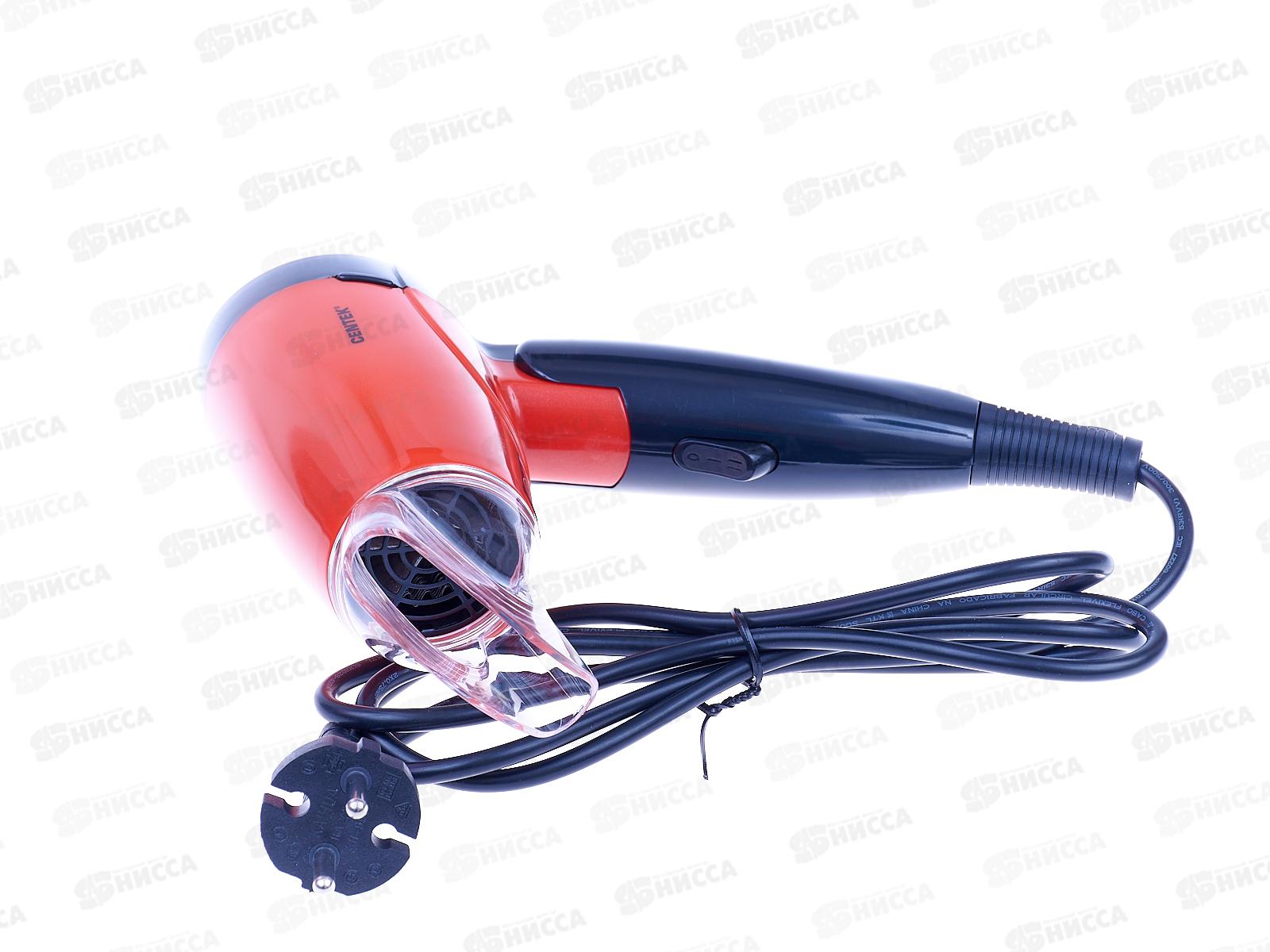 Фен электрический CT-2230 1200Вт складная ручка красно-черный  *20