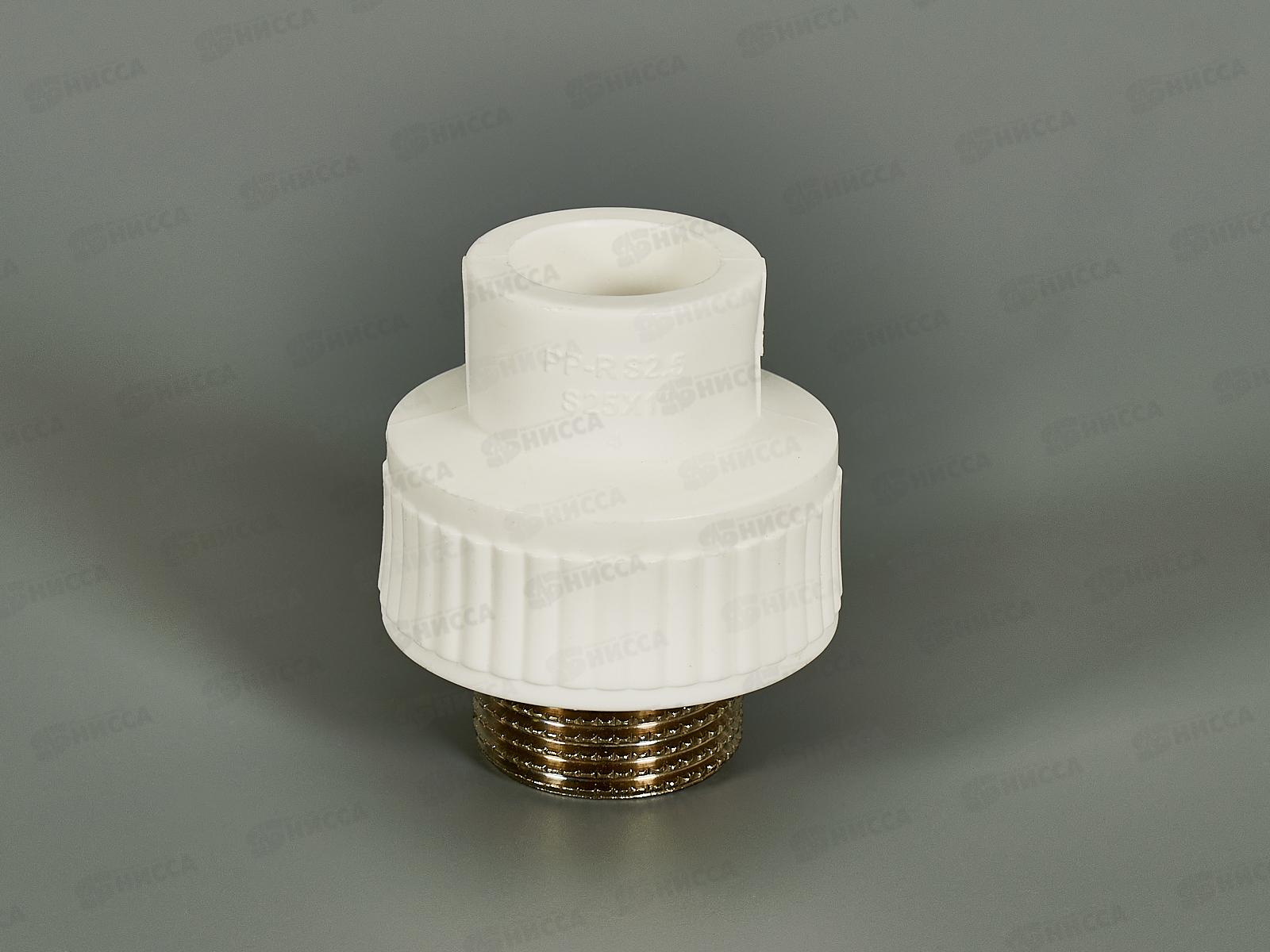 Муфта PP-R комбинированная наружняя резьба DN25*1 Aqualink, 03891 *10/60