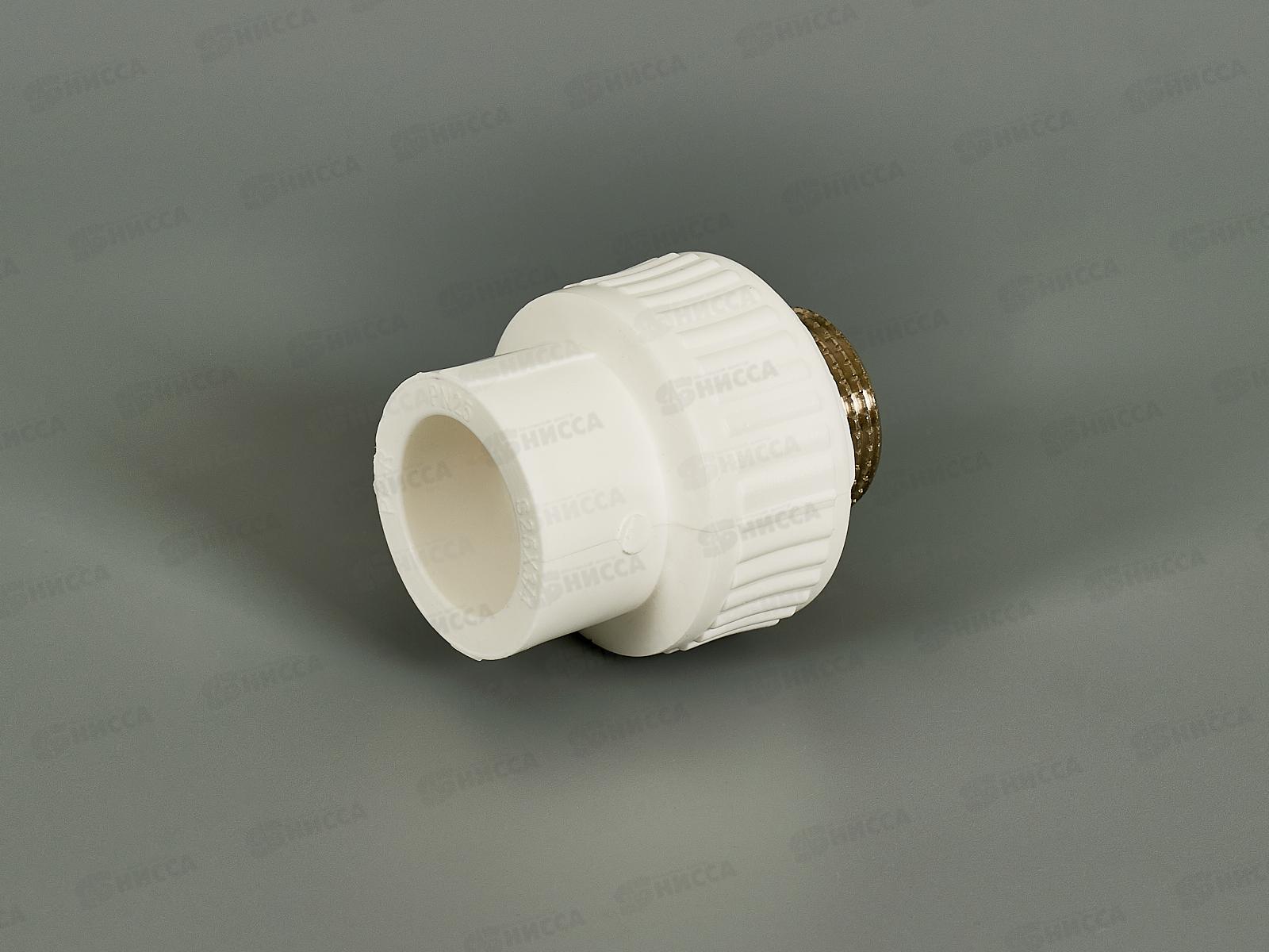 Муфта PP-R комбинированная наружняя резьба DN25*3/4 Aqualink, 03588 *10/100