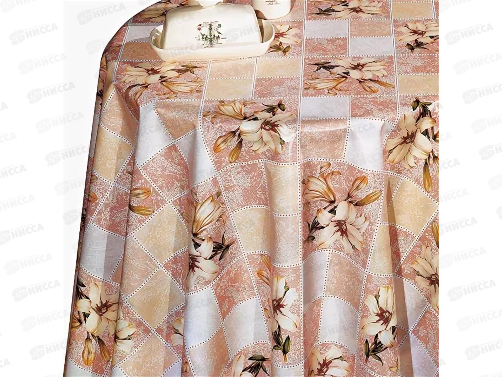 Клеенка Grace нетканая 1,37х25м NM177-2 75060 лилии бежевые