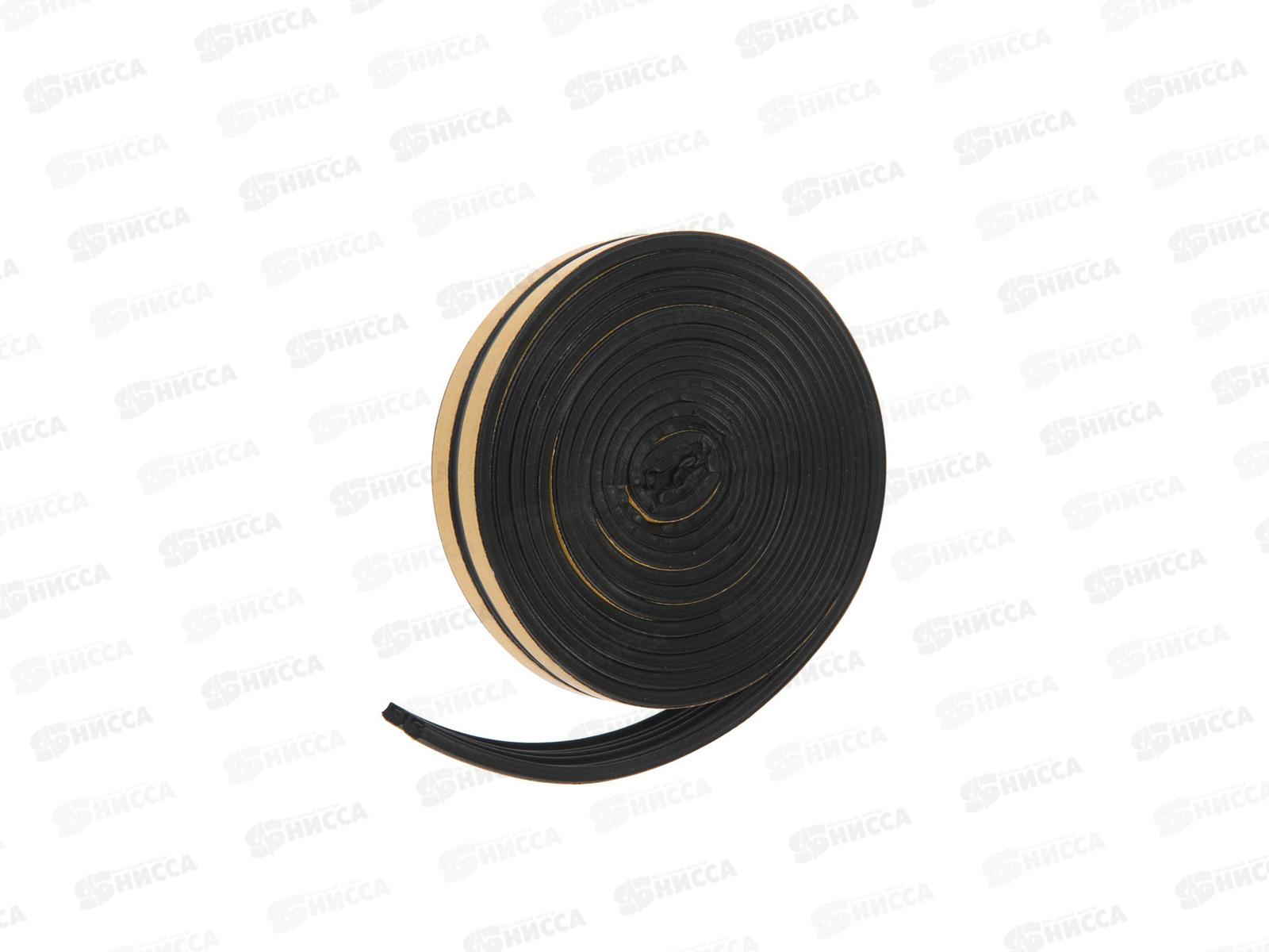 Уплотнитель самоклеящийся PRAKTISCHE 9х4мм Е- 6м (черн) У0078