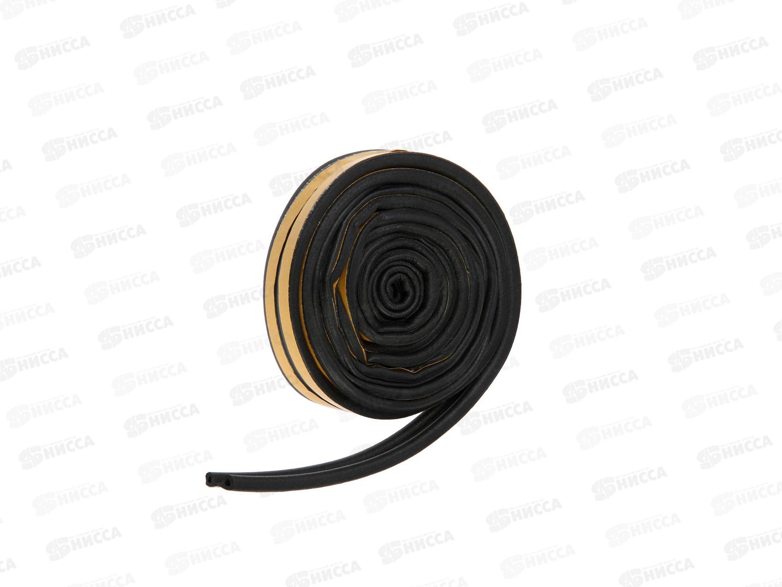 Уплотнитель самоклеящийся PRAKTISCHE 9х5,5мм Р- 6м (черн) У9003