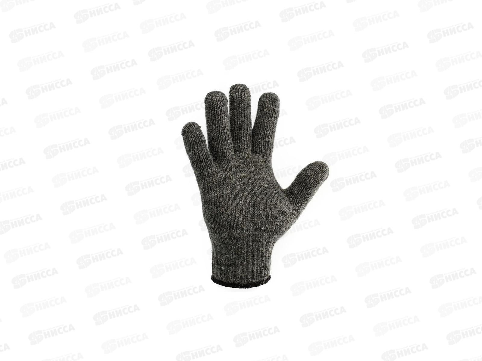 Перчатки трикотажные Аляска Двойные, серые А,  Арт.109 размер 9 *5/150