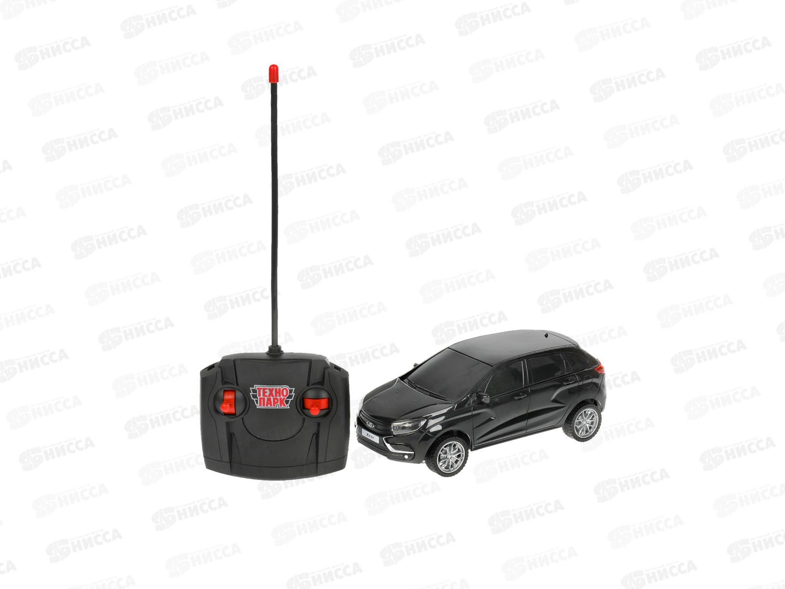 Машина радиоуправляемая LADA XRAY 18см, светящаяся, черная Технопарк 18L-BK, 316491