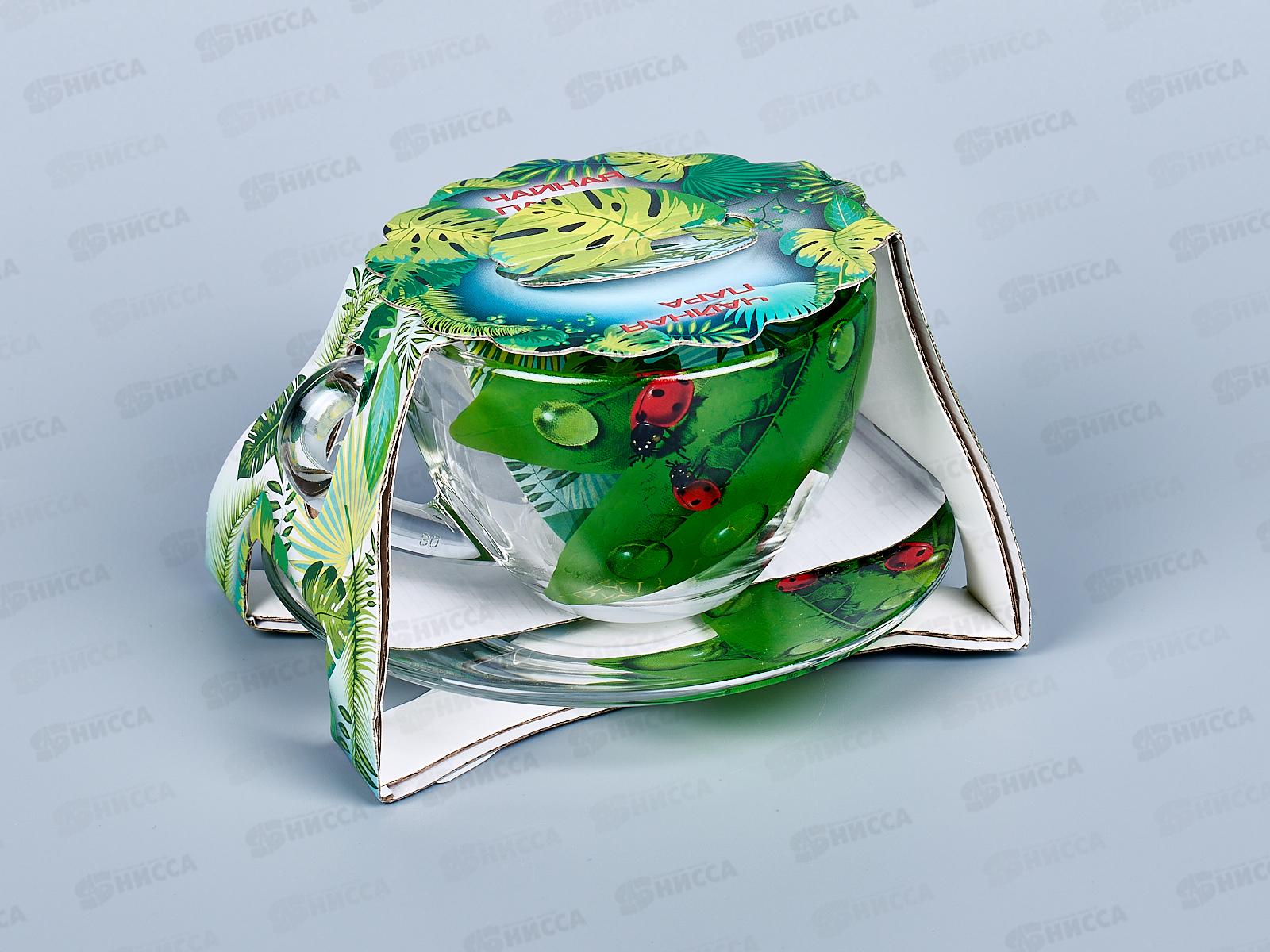 Чайная пара 337-Д Зеленый лист