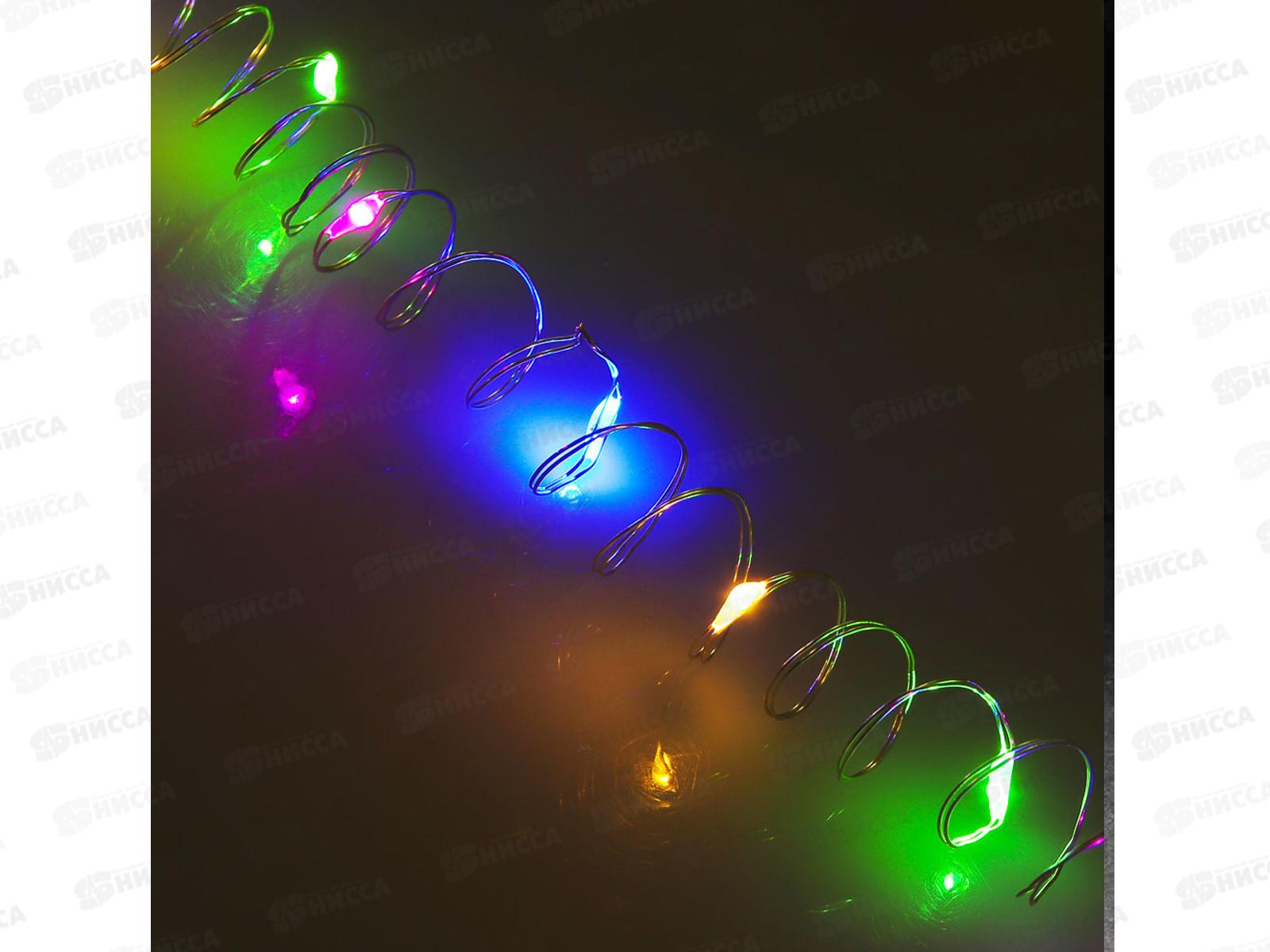 Гирлянда 1м нитка росы LED10 мульти 351-500 г