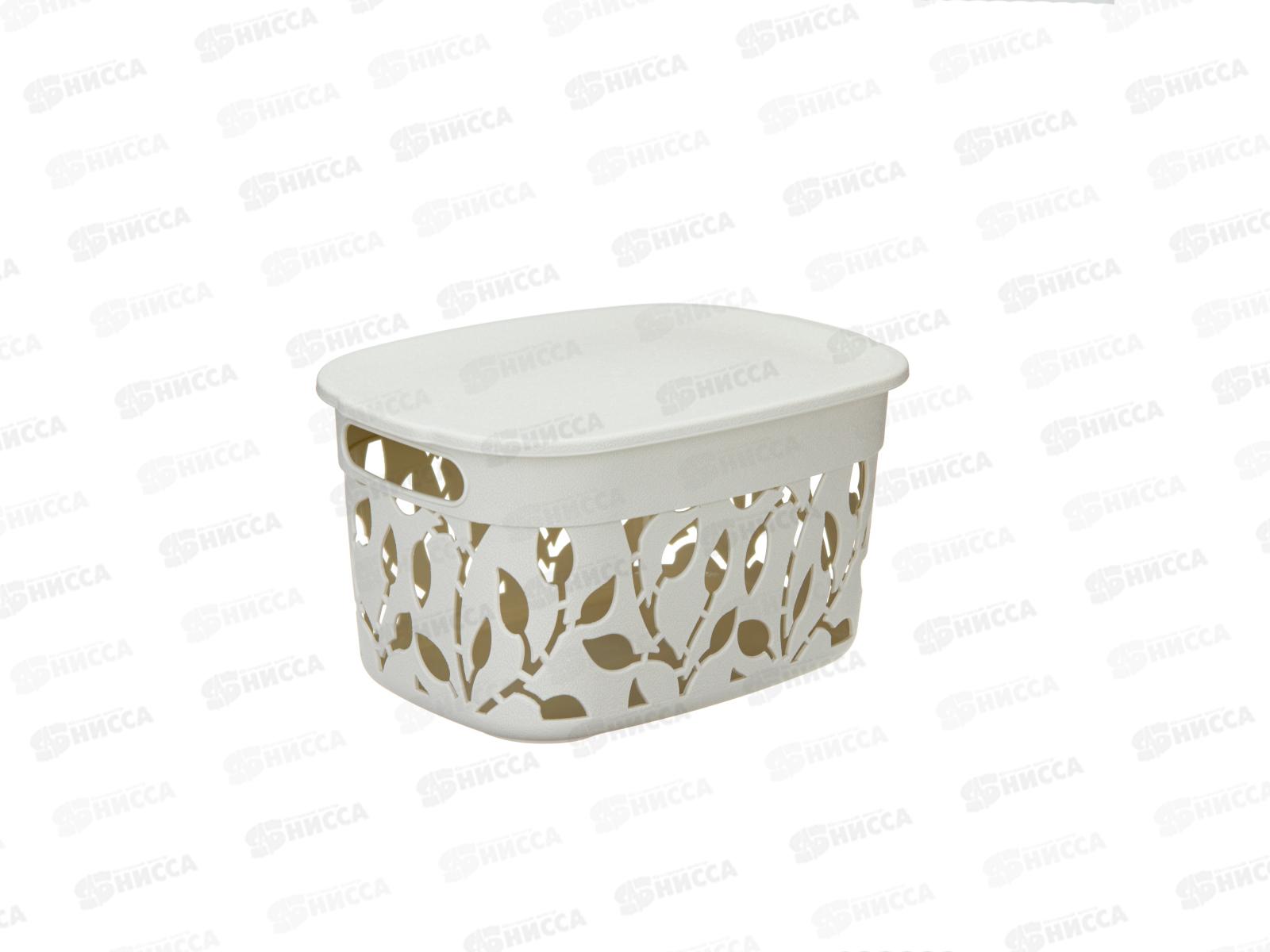 Коробка 5,5л ФЛОРА Белый ротанг М2362 *15